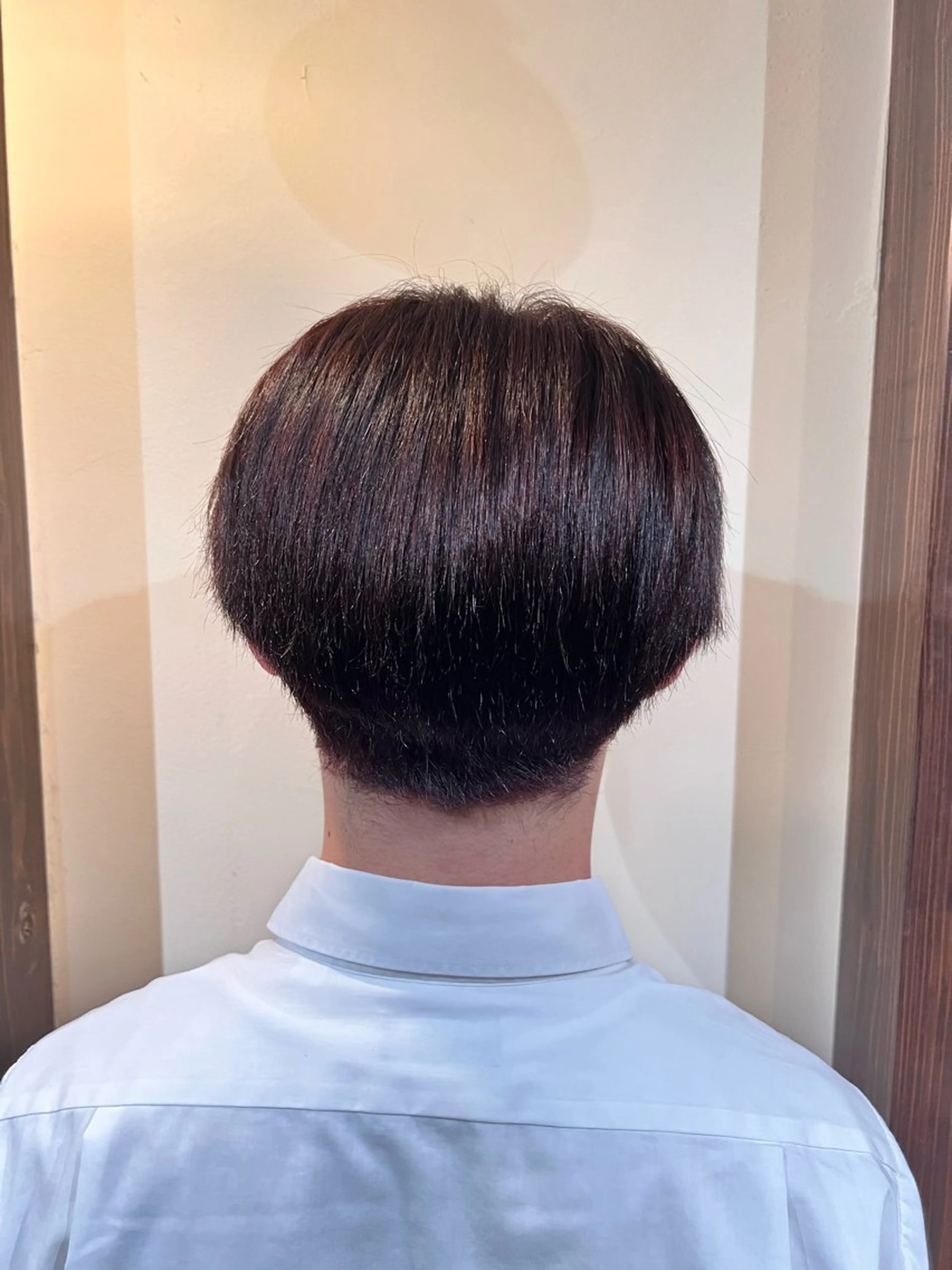 ショート カラー ボルドーカラー ヘアカラー Luster Friends所属・まゆ | 艶カラー | ストレートのヘアスタイル