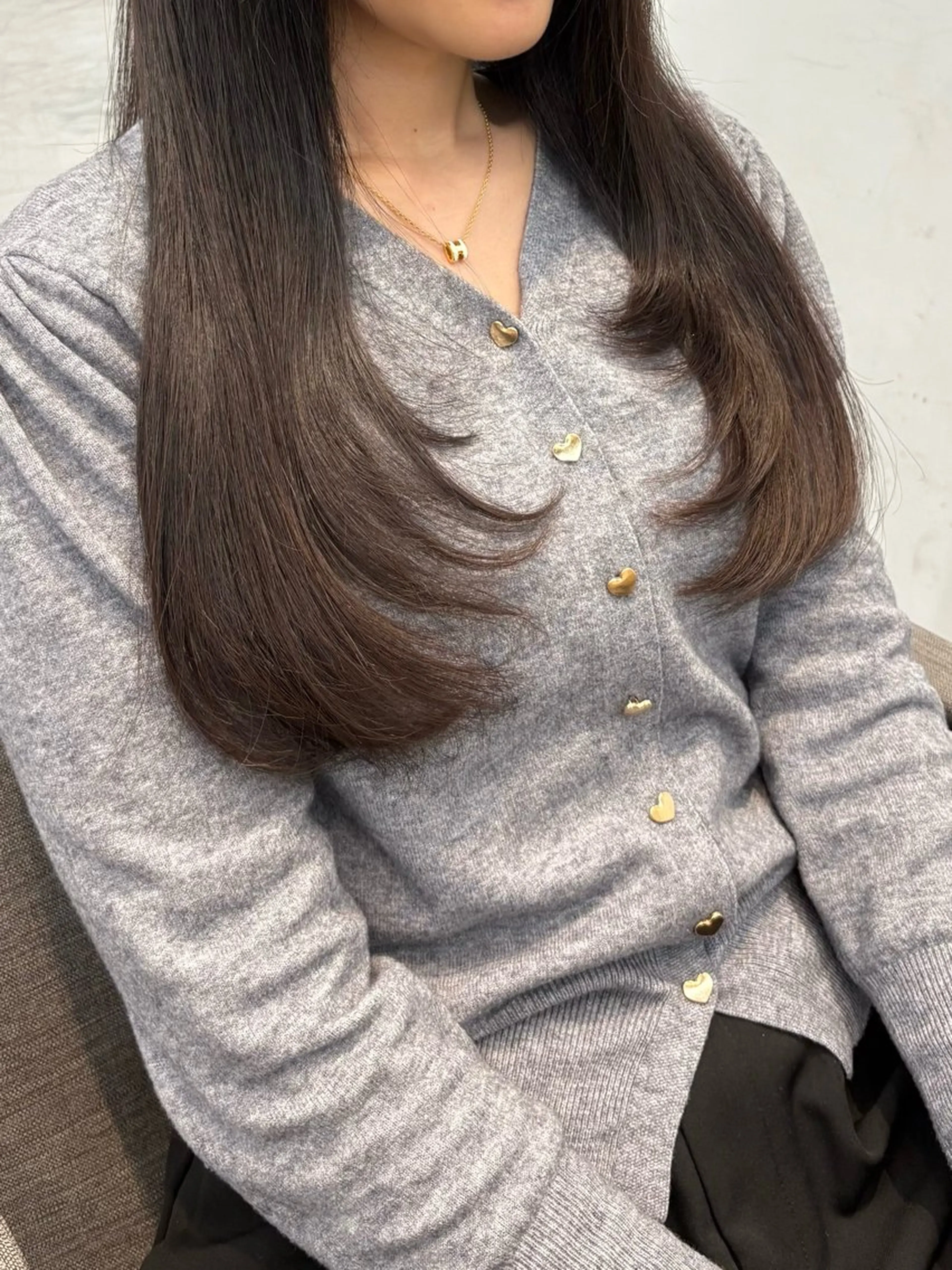 ロング カラー カット ヘアカラー nok所属・レイヤー/ベージュ/ どますず🌺のヘアスタイル