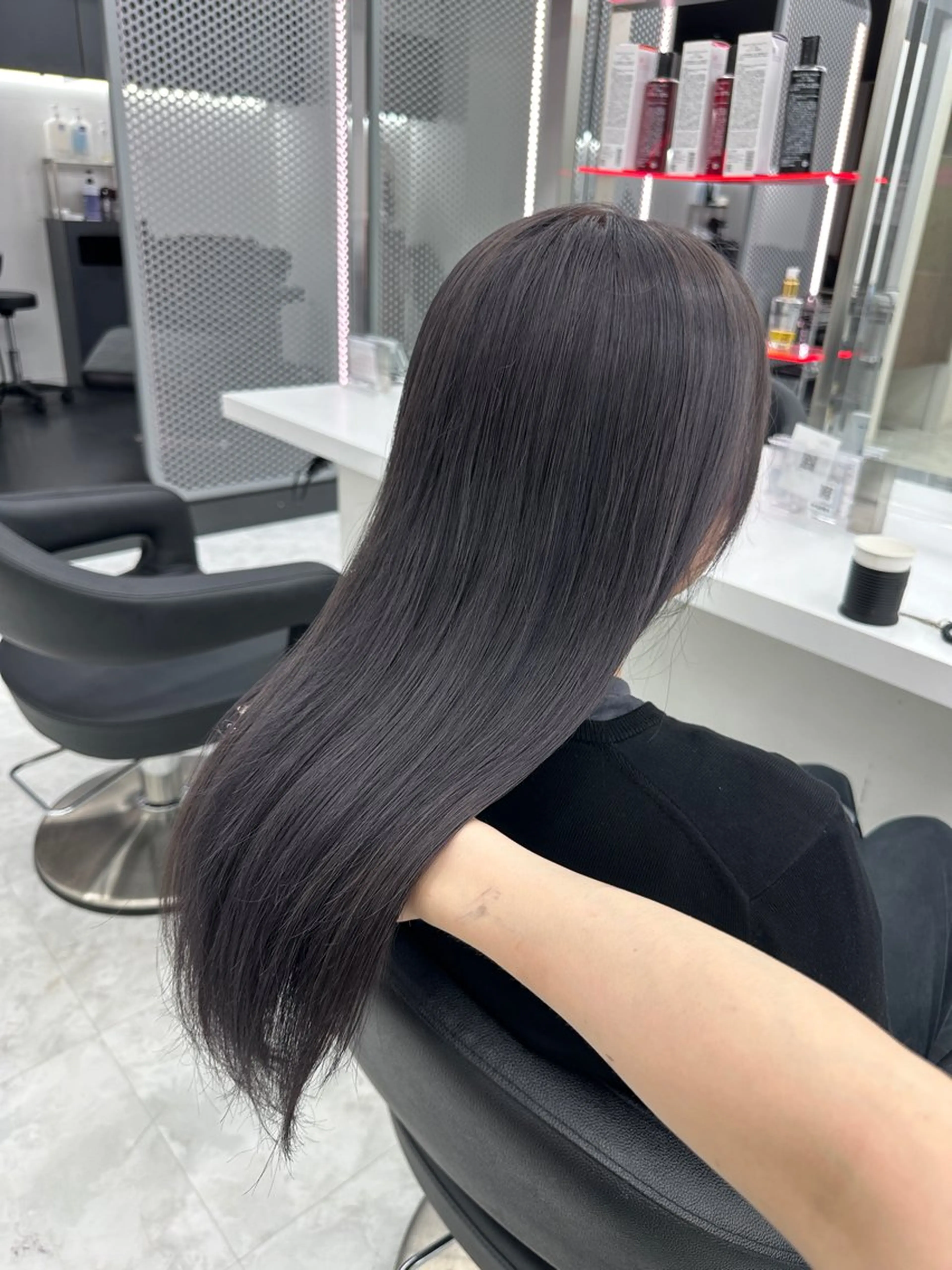 ロング カラー パーマ ヘアアレンジ メンズ キッズ ♥️韓国ヘア レイヤー♥️ゆりのヘアスタイル