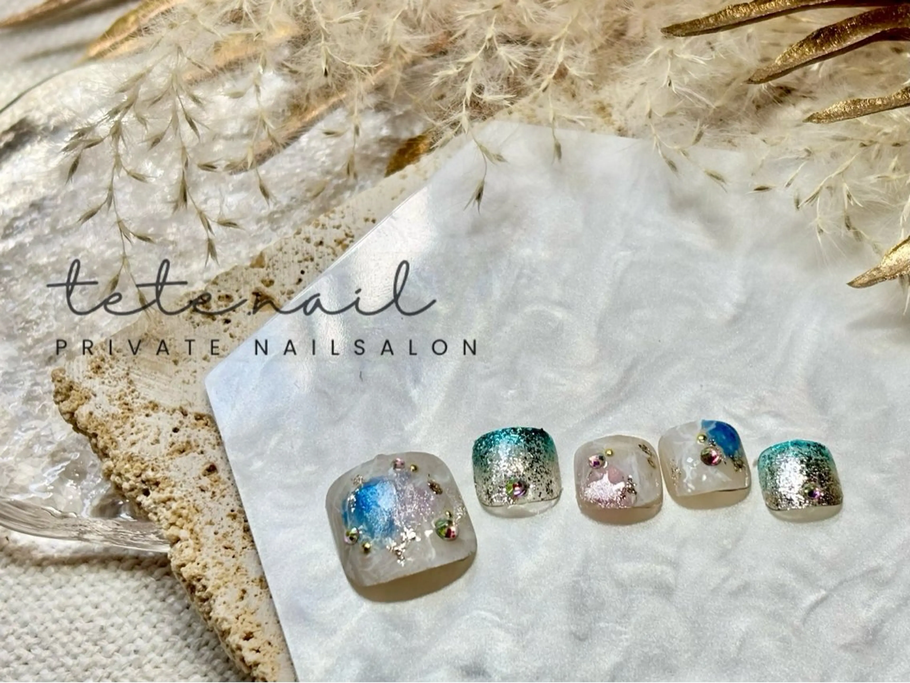 ネイル フットネイル tete. nailのネイルデザイン