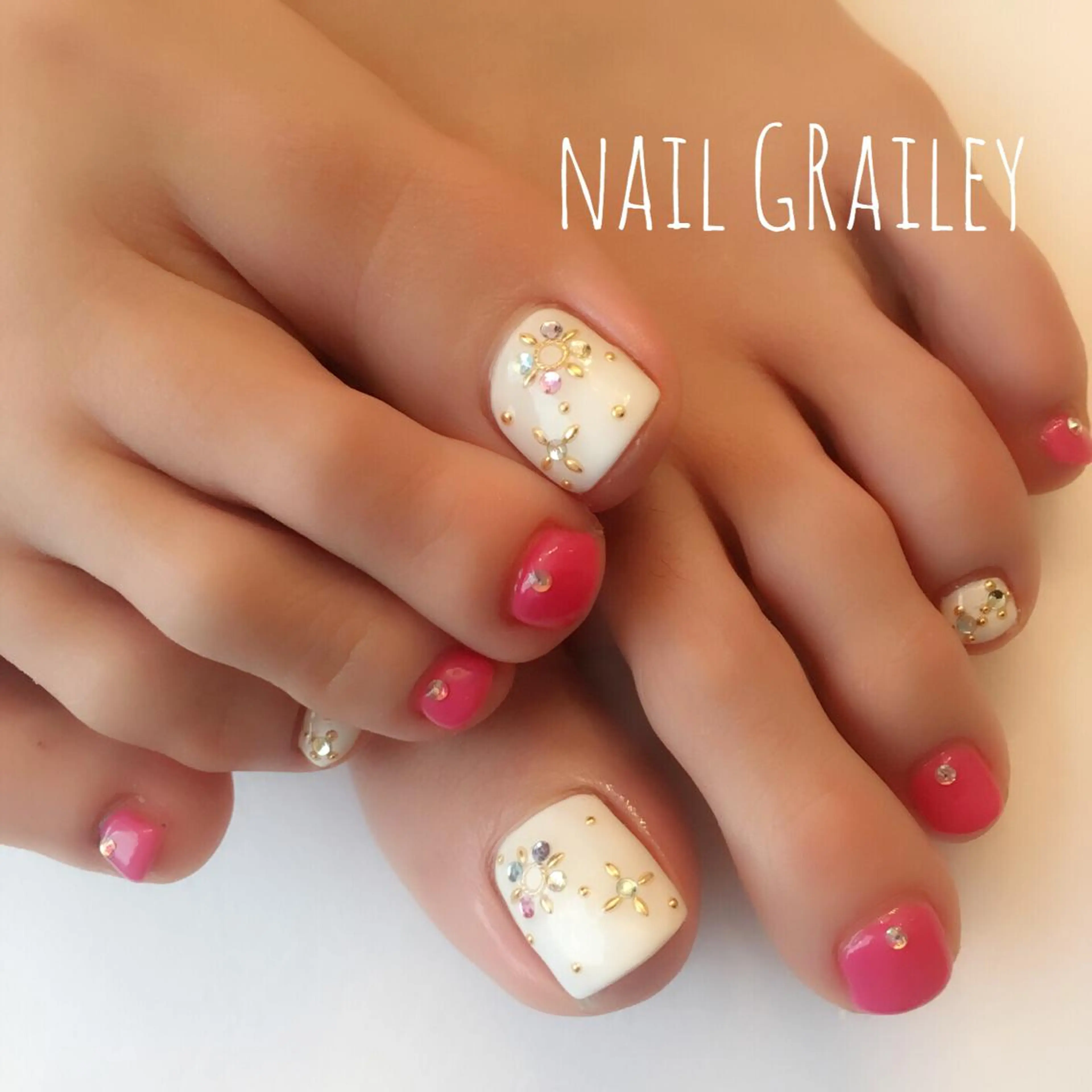 ネイル ストーンネイル nail makoのネイルデザイン