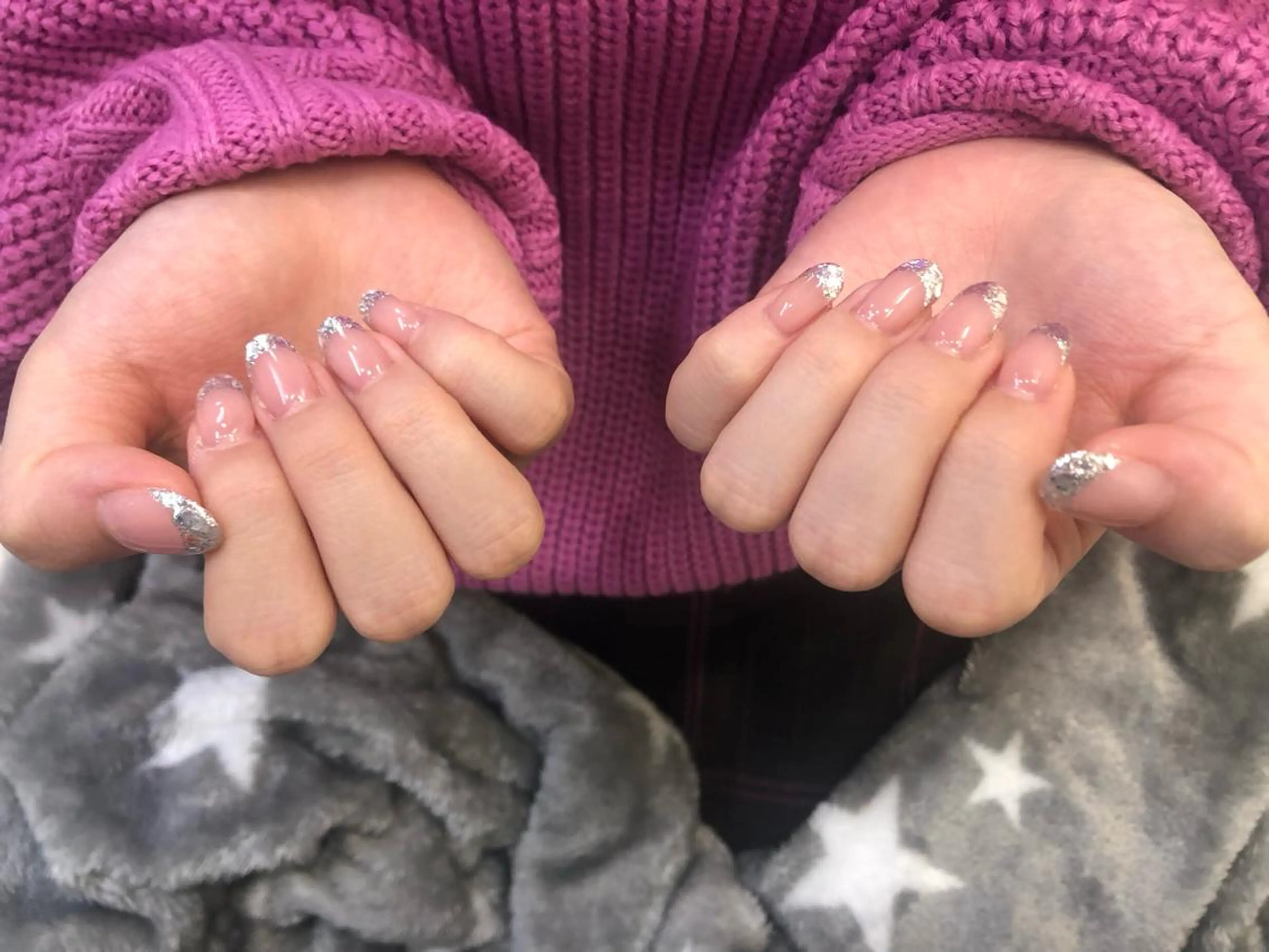 ネイル フレンチネイル ガラスフレンチ MELLMODE所属・Nakano Kanaのネイルデザイン