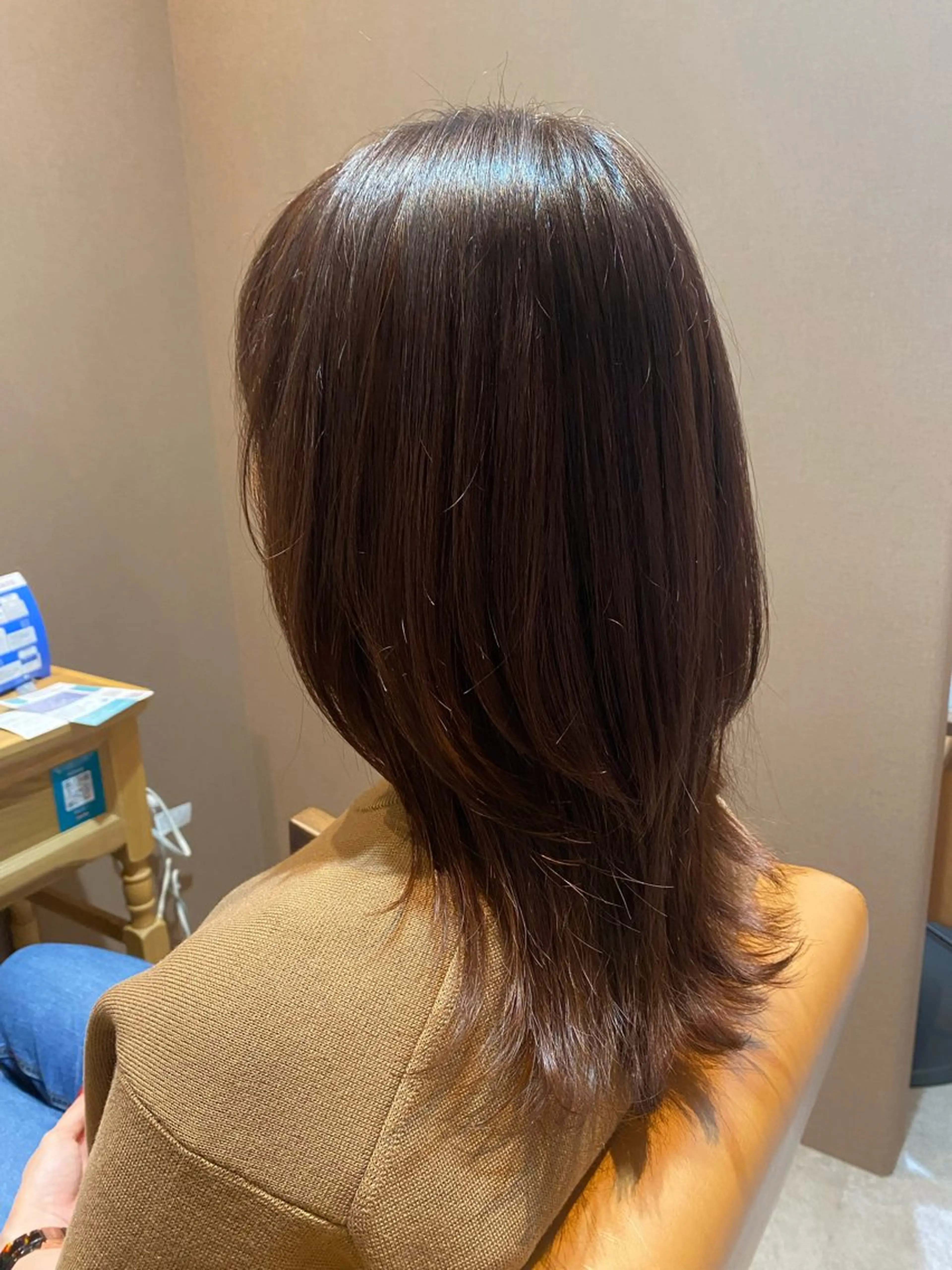 セミロング カラー Sourire小倉所属・Sourire小倉 なかしまひかるのヘアスタイル