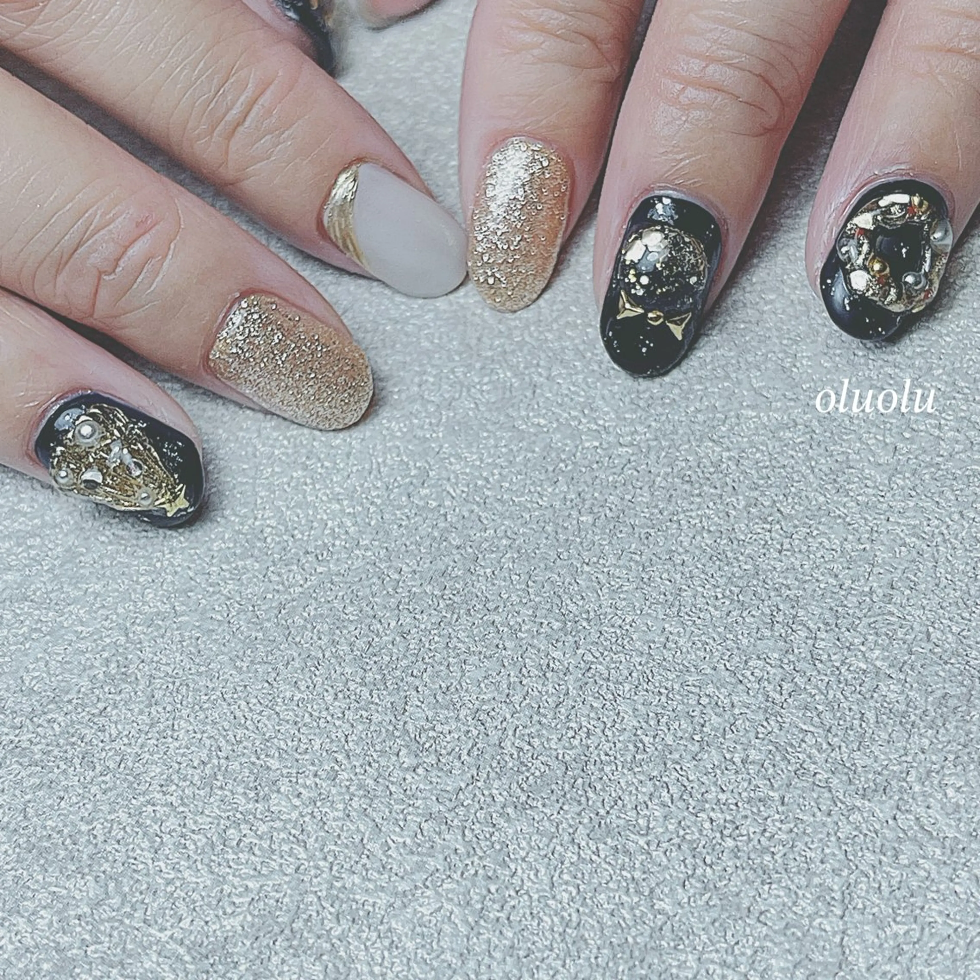 ネイル アートネイル フットネイル ニュアンスネイル 冬ネイル クリスマス ハンドネイル 大村 紬華のネイルデザイン