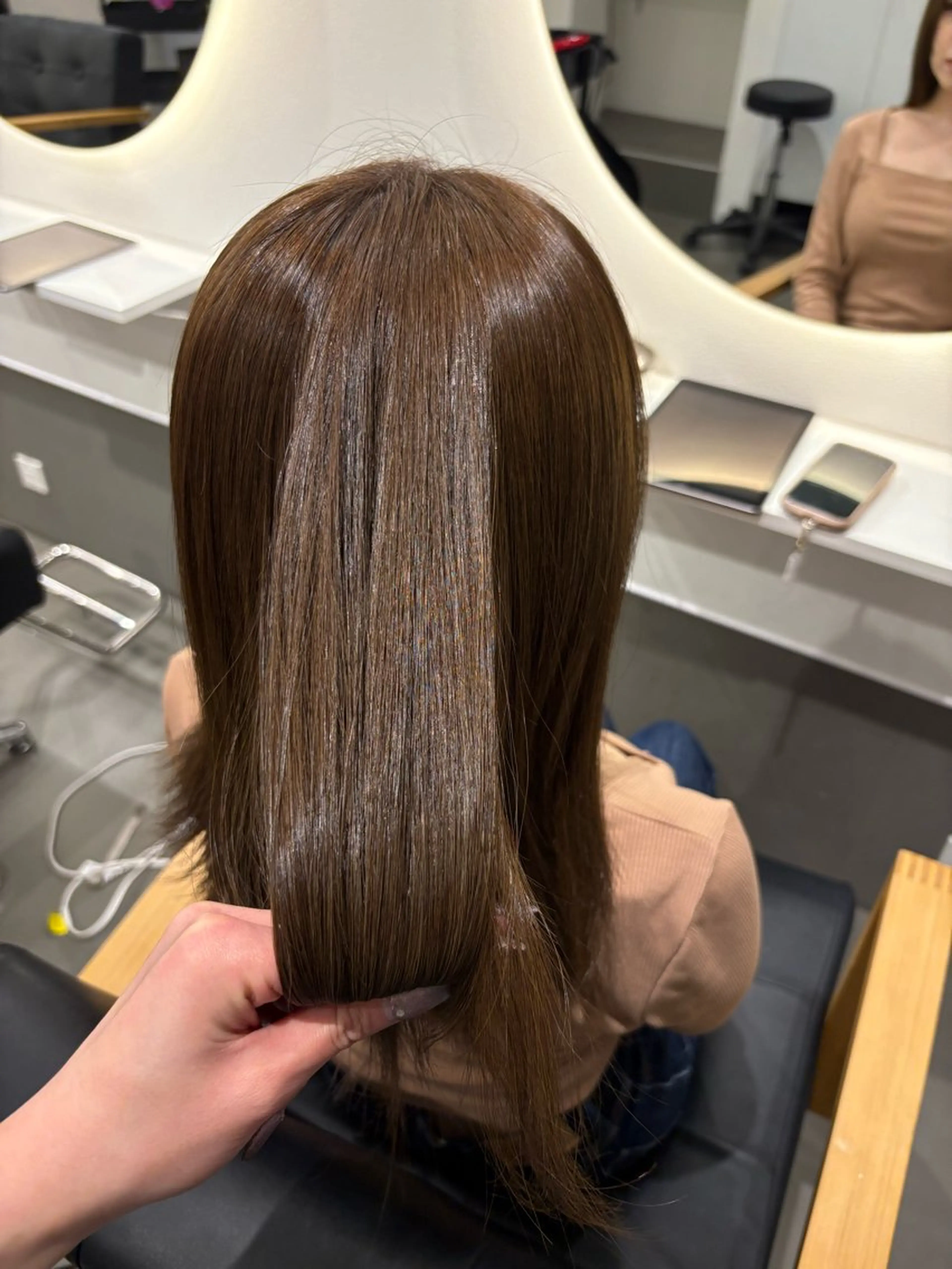 【平日限定】🤍ワンカラー+超音波内部補修トリートメント🤍の写真