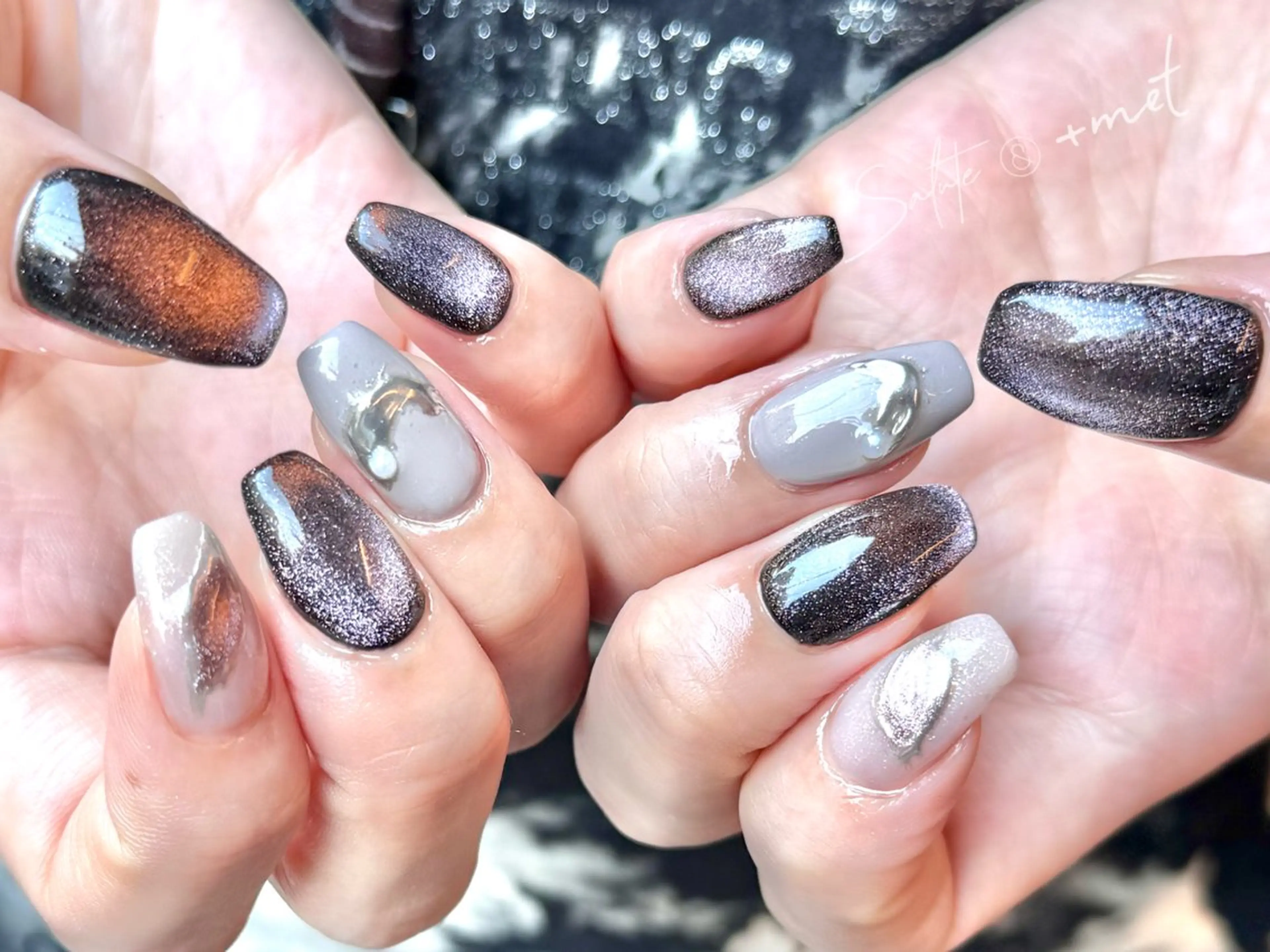 ネイル アートネイル ニュアンスネイル オフィスネイル ピンク 春ネイル Refine ネイリスト　坂本のネイルデザイン