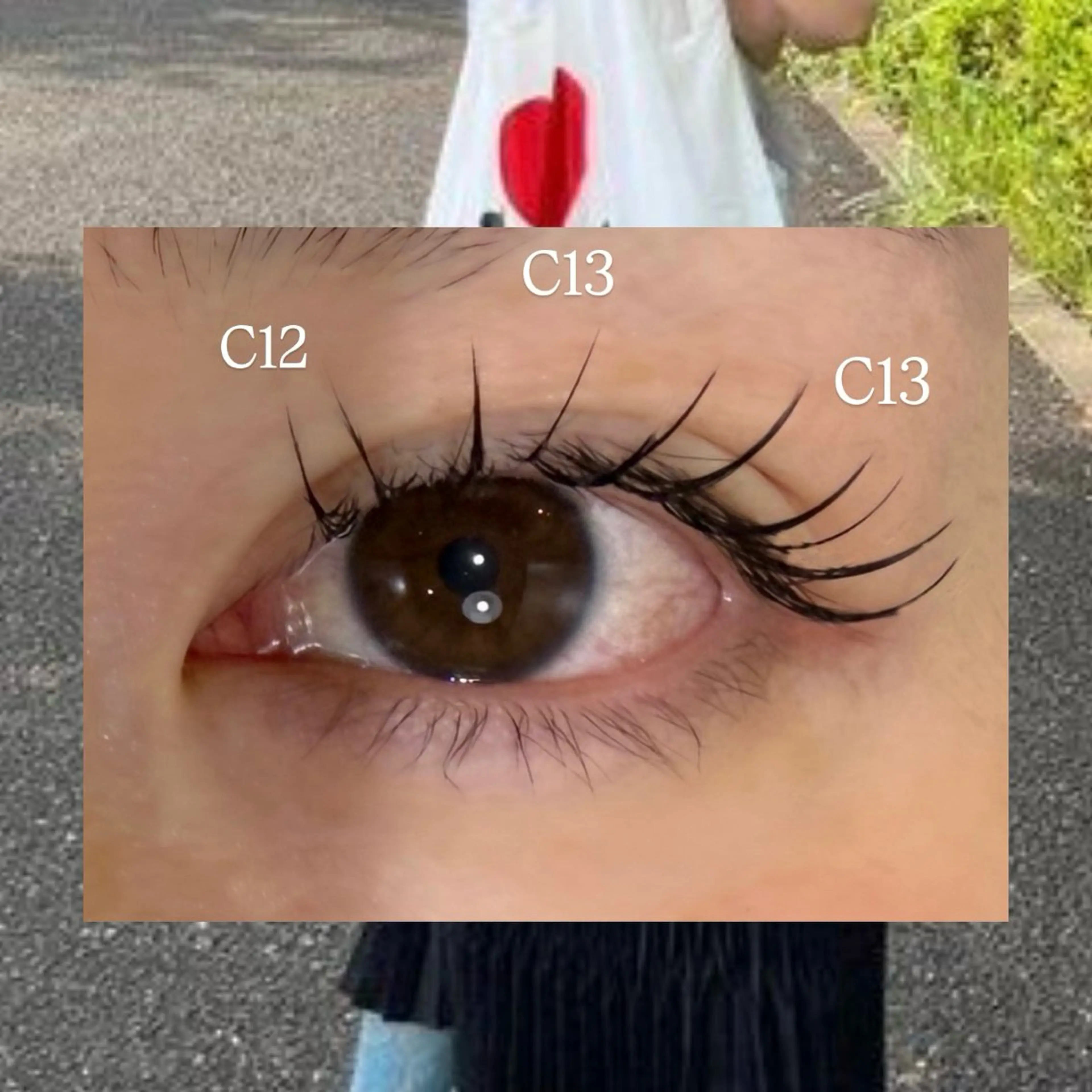 マツエク・マツパ Cカール ゴージャス ナチュラル EYE STAR梅田店所属・中西 真悠のマツエク・マツパデザイン