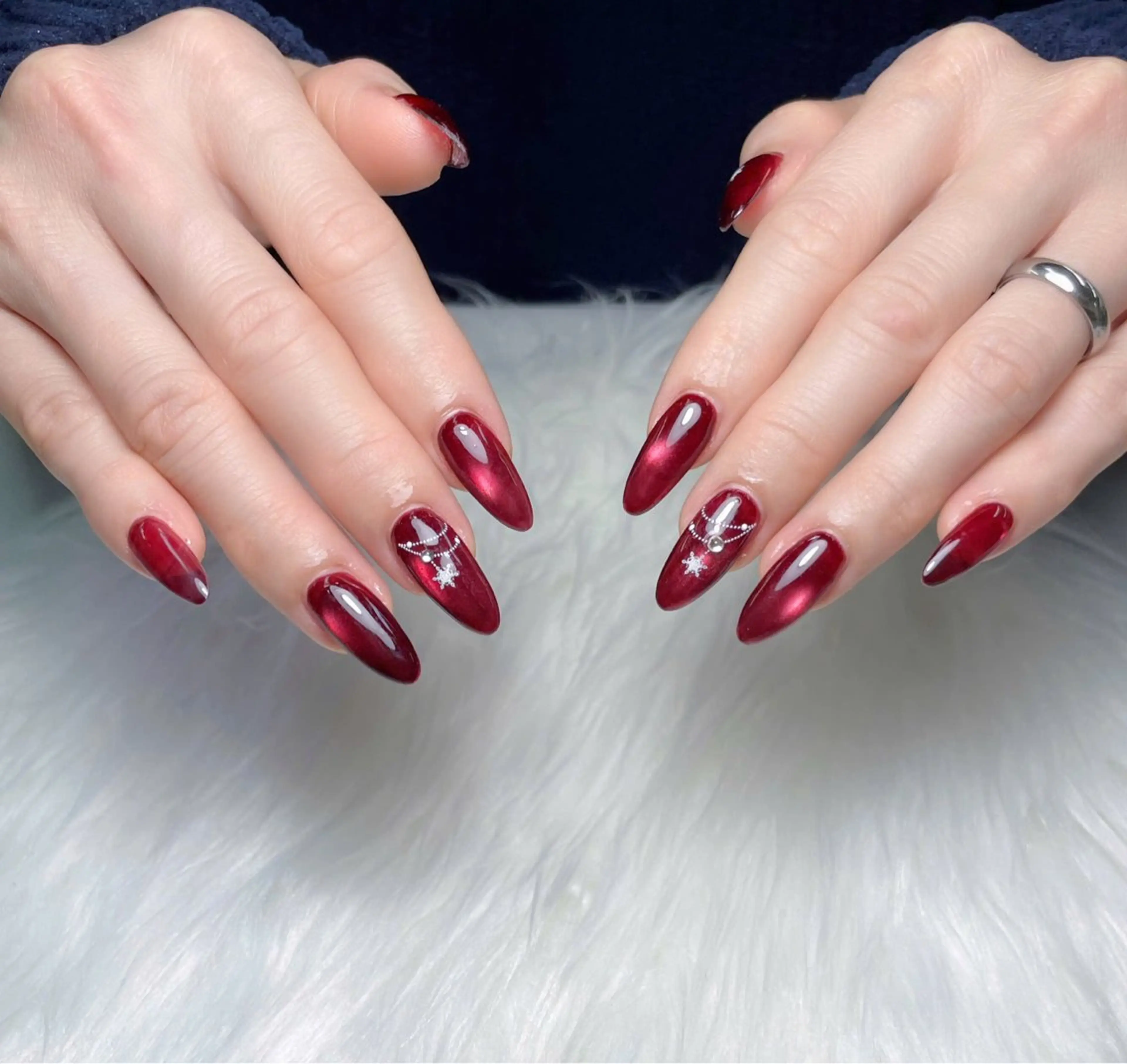 ネイル 韓国ネイル シンプルネイル ワンホンネイル ハンドネイル King Nail Cassieのネイルデザイン