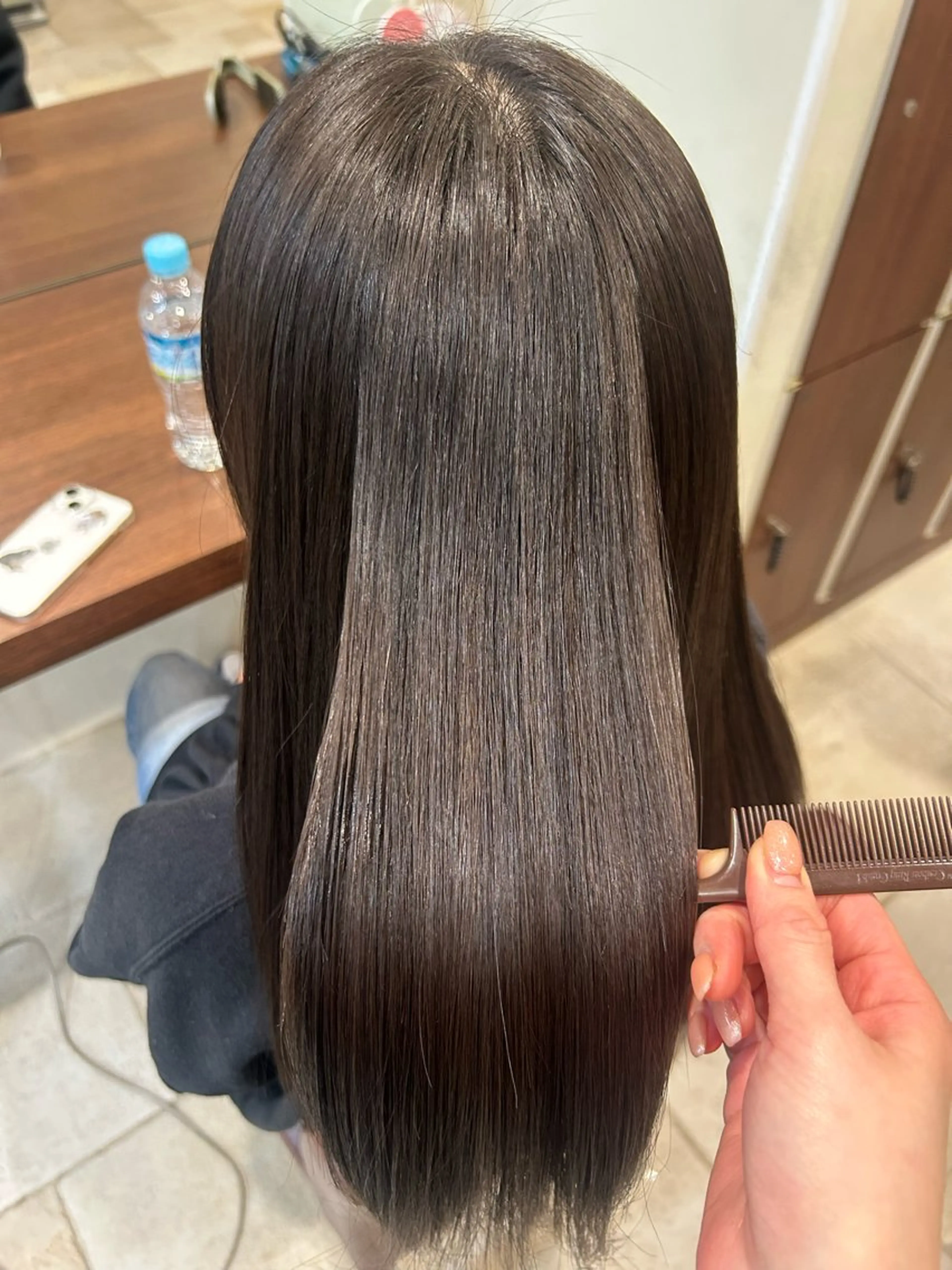 セミロング パーマ カット 縮毛矯正 脇野 真琴のヘアスタイル