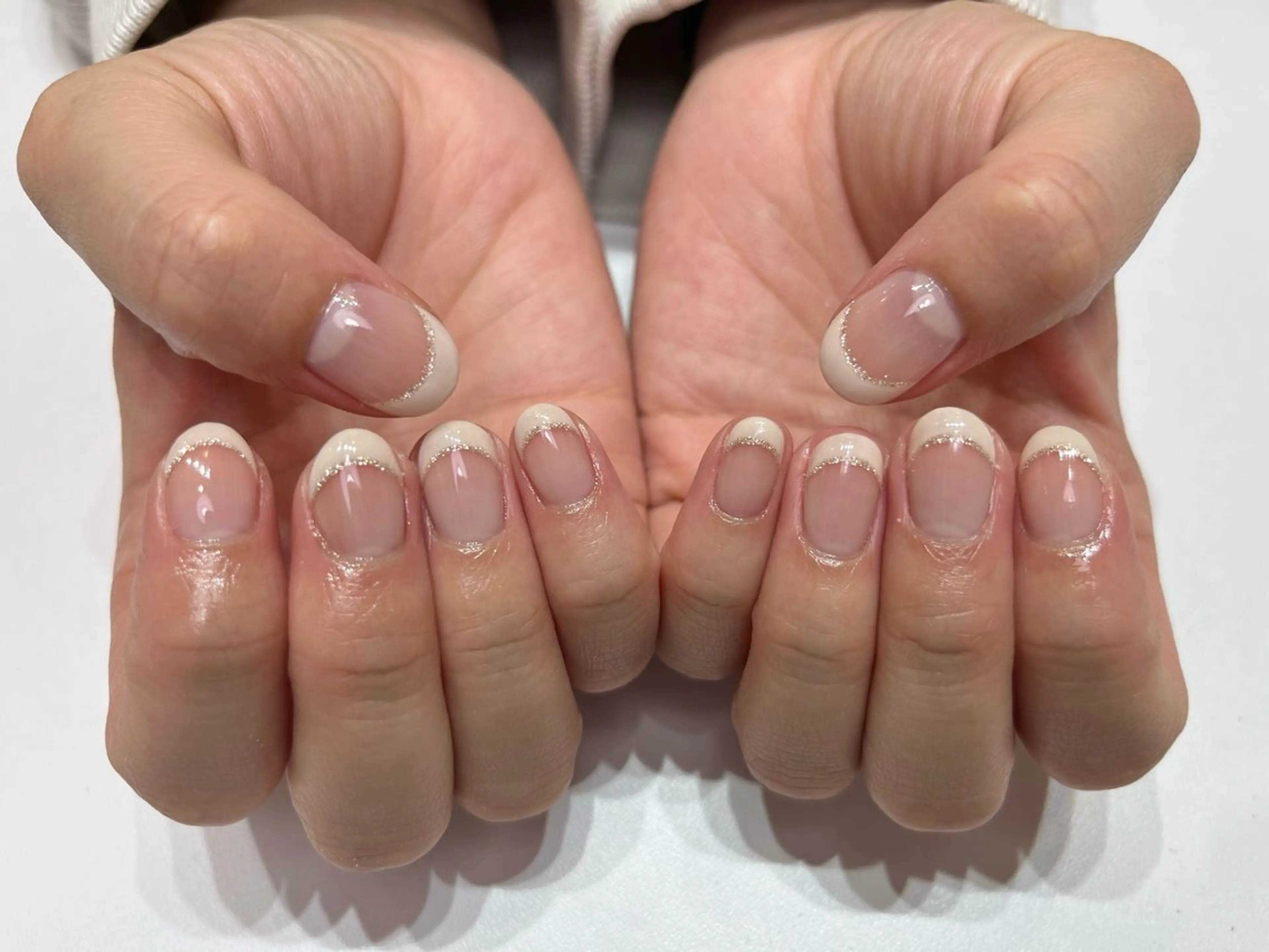 ネイル フレンチネイル ラメ(グリッター) RALUA名駅前店 安樂のネイルデザイン