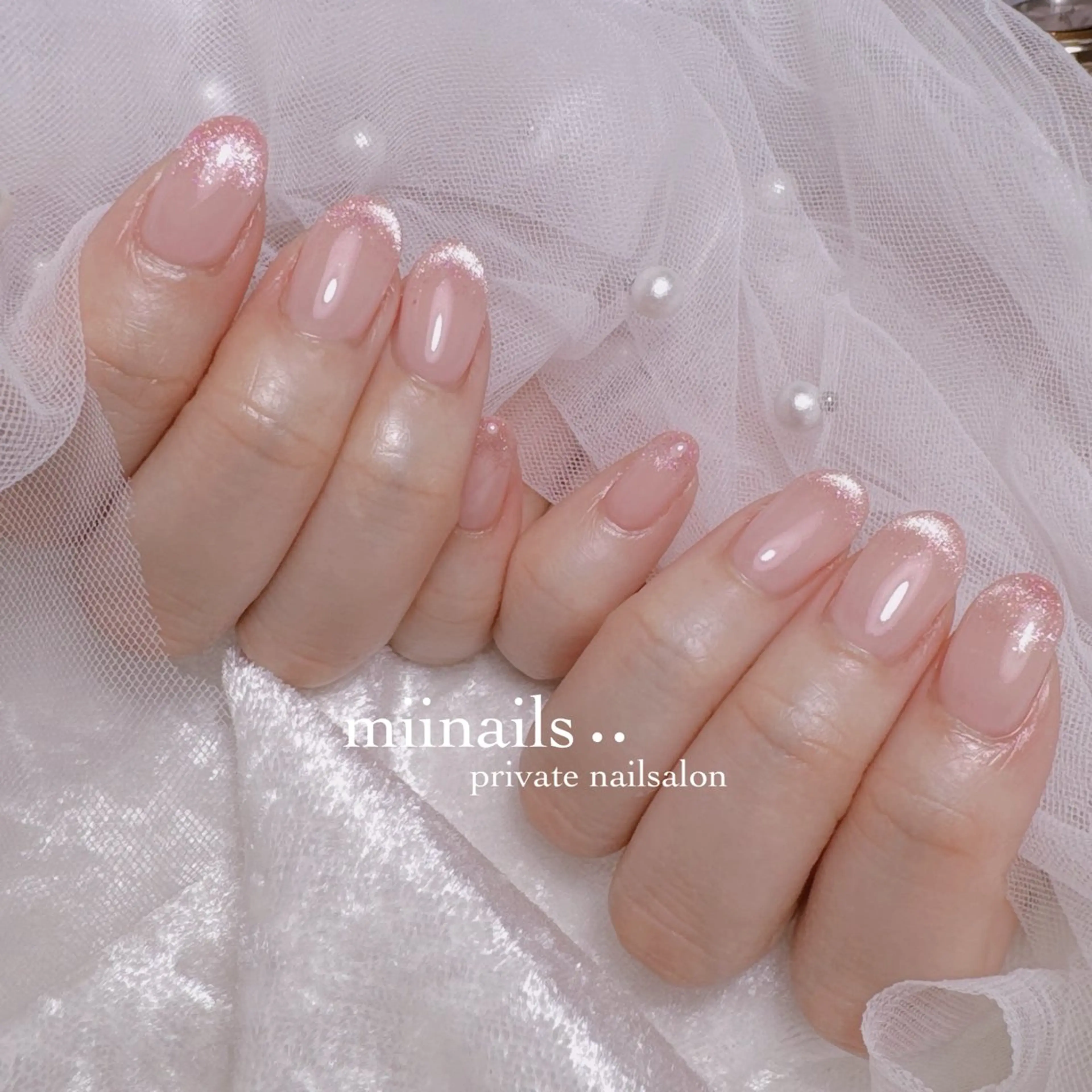 ネイル 韓国ネイル マグネットネイル ワンホンネイル ハンドネイル nailsalon miinailsのネイルデザイン