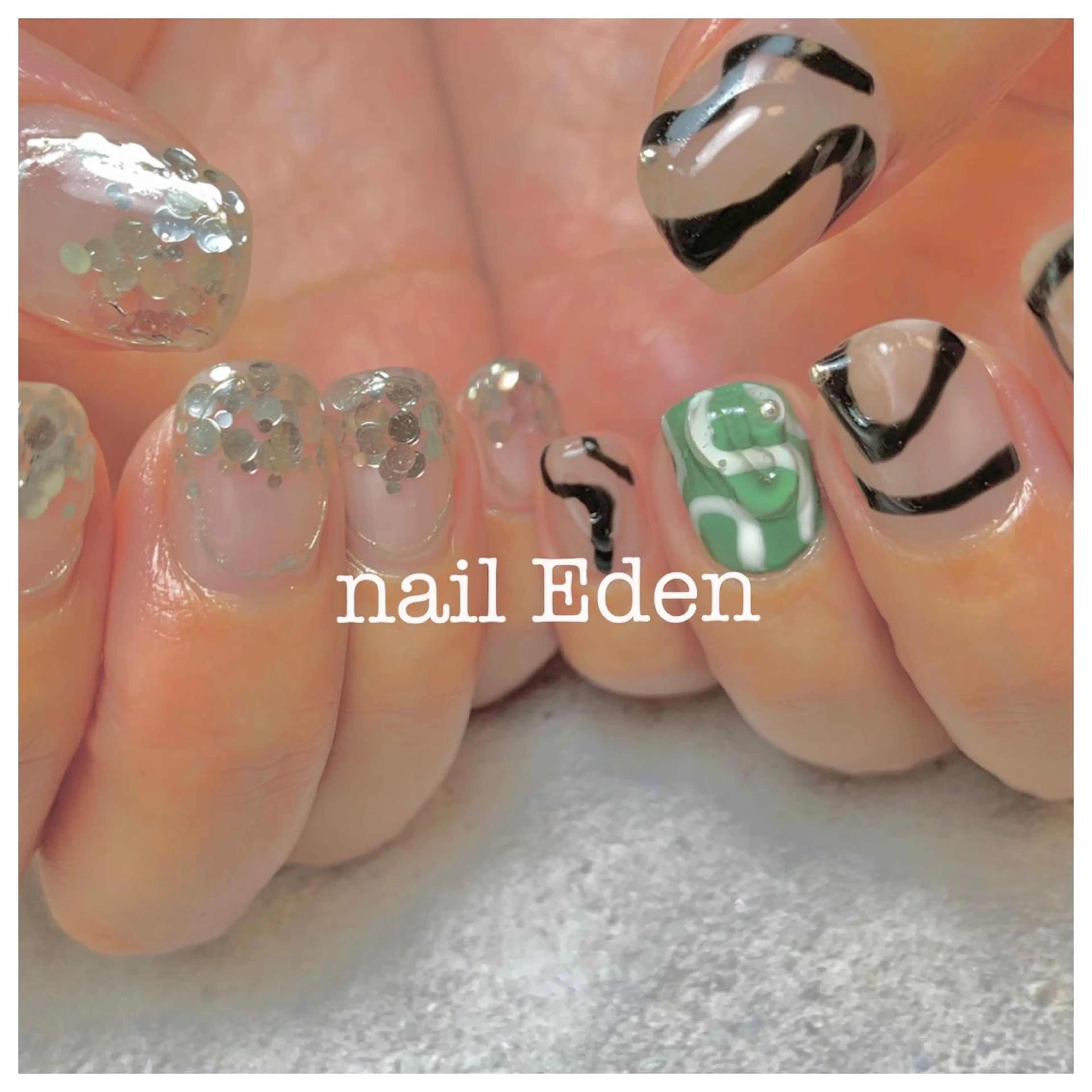 ネイル 持ち込み ハンドネイル ハンドケア Eden　private nail saron所属・Eden ♾️のネイルデザイン