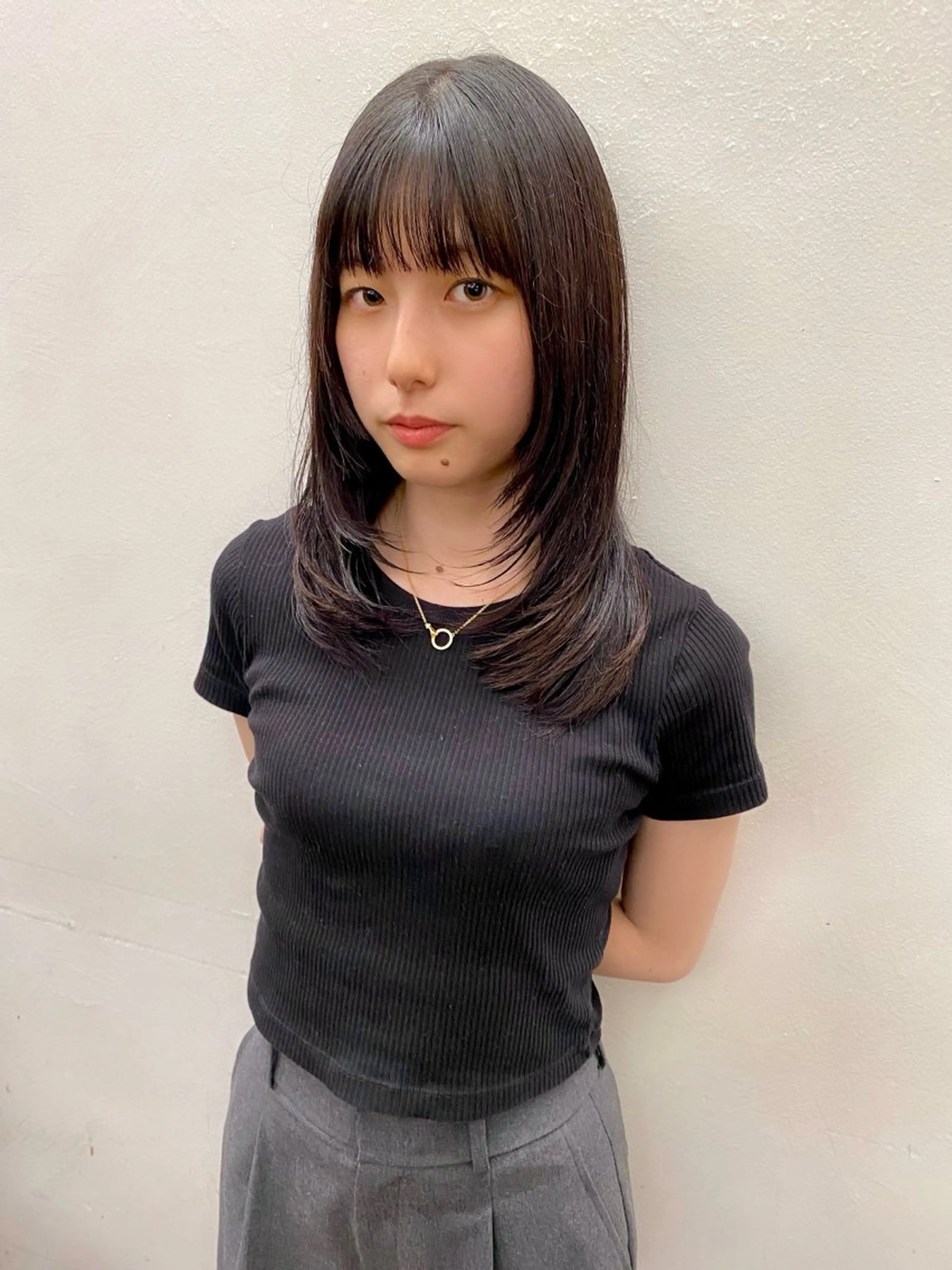 セミロング カラー Paddle所属・似合わせレイヤー/ レイヤーパーマ/高倉のヘアスタイル