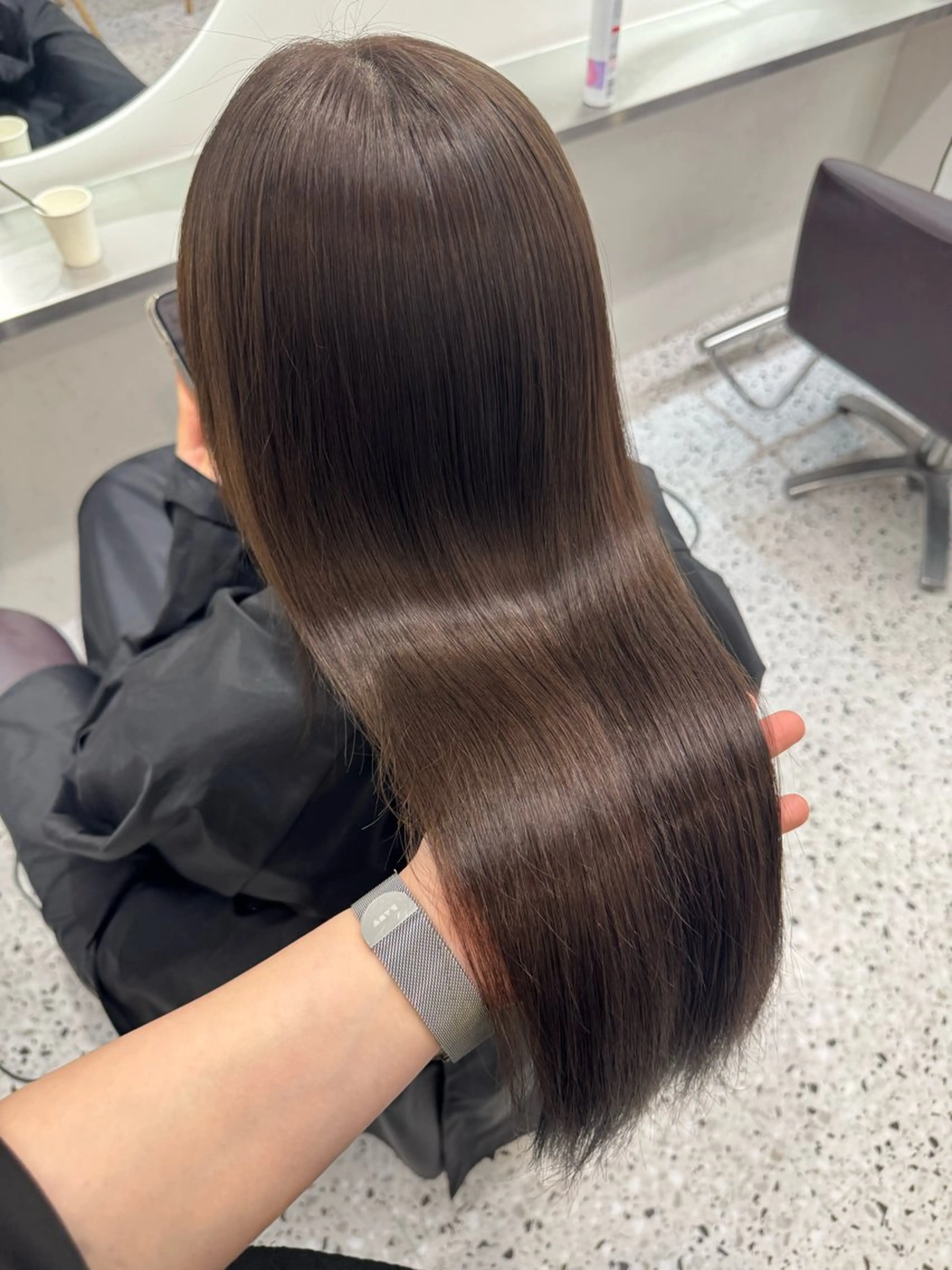 ロング カラー ブラウンカラー オリーブブラウン ベージュ透明感カラー 🫧AYUMI🫧のヘアスタイル