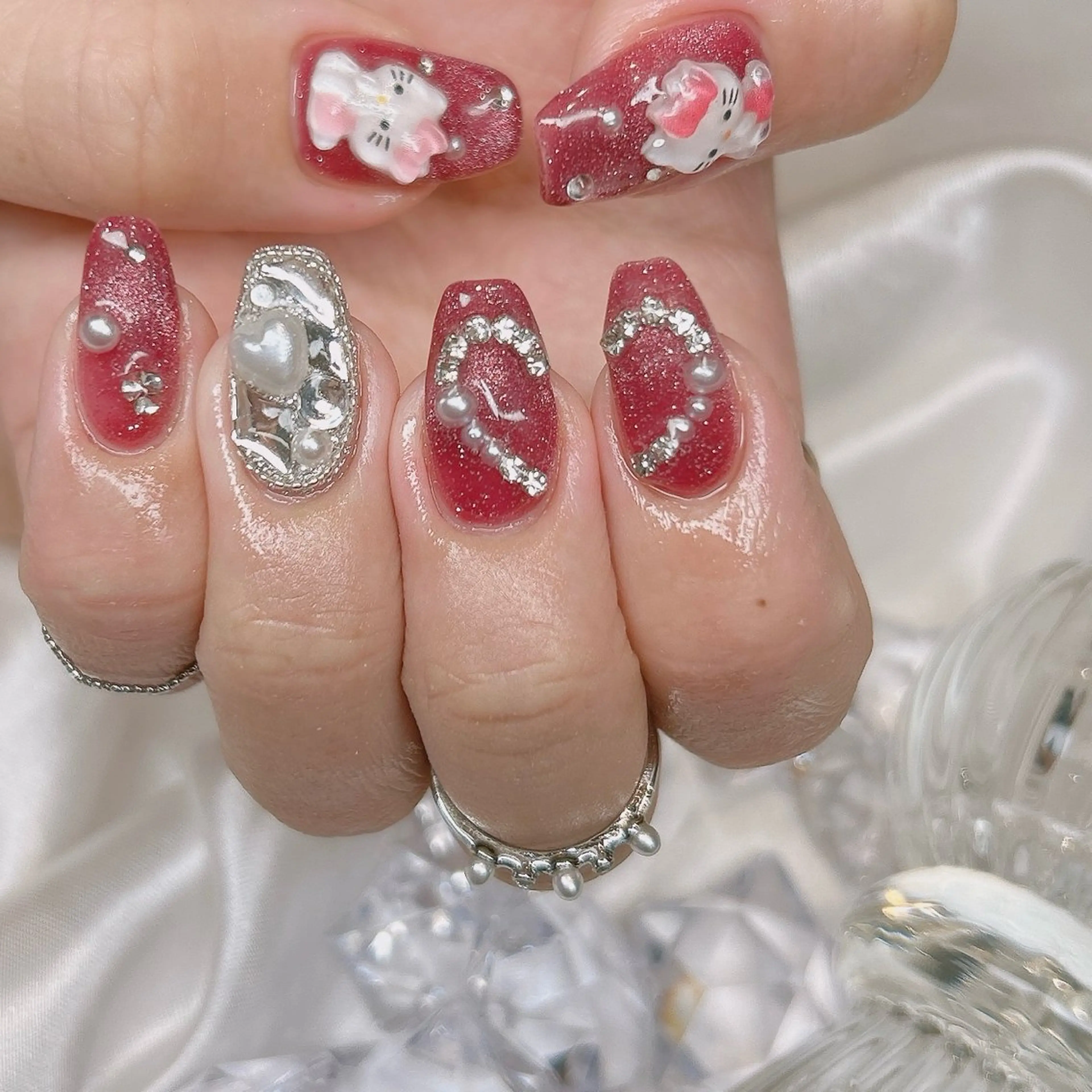 ネイル ハンドネイル junna のぞいてねのネイルデザイン