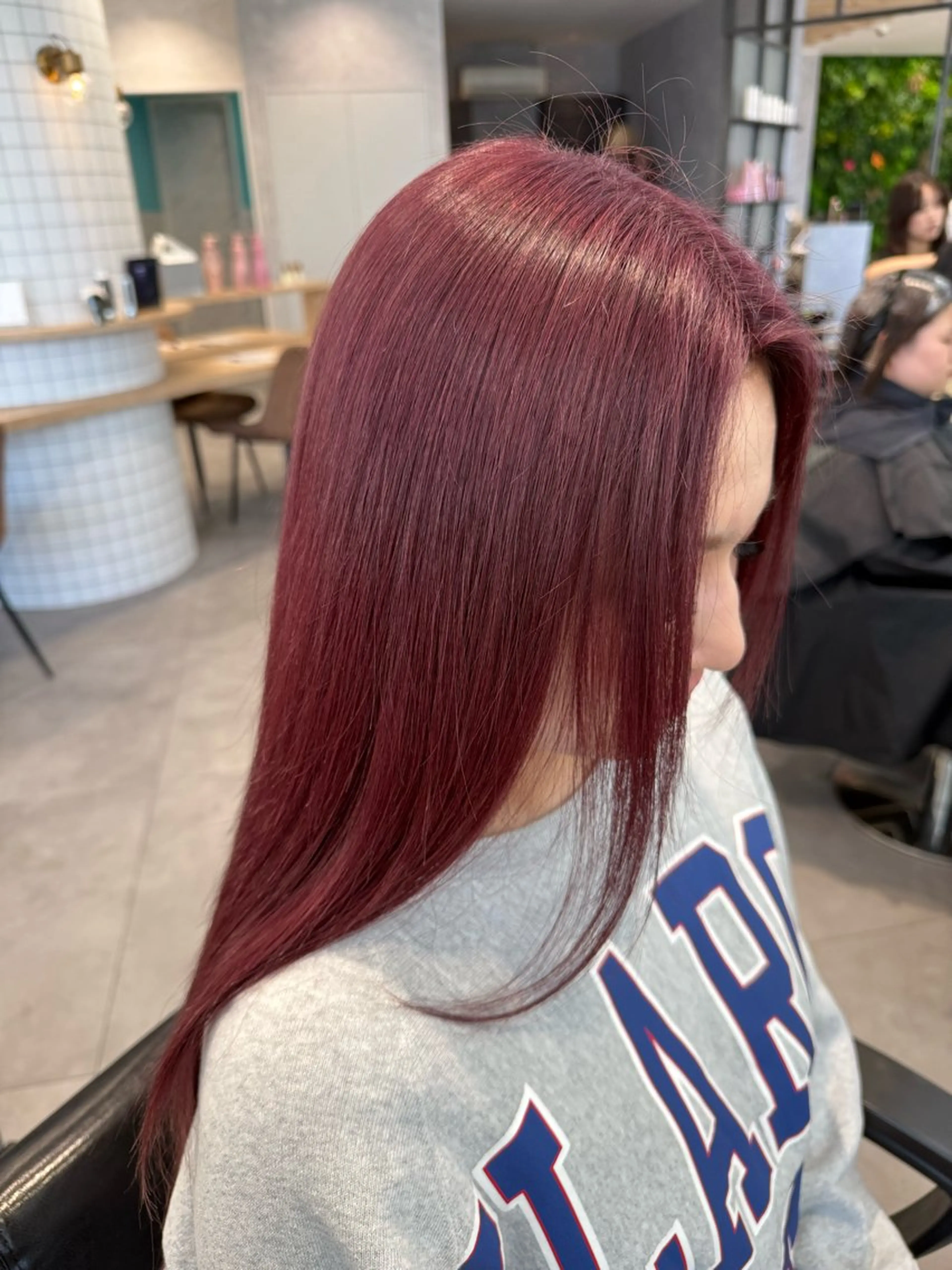 ロング ヘアカラー 柴田樹/大人可愛い 艶髪カラー/髪質改善のヘアスタイル