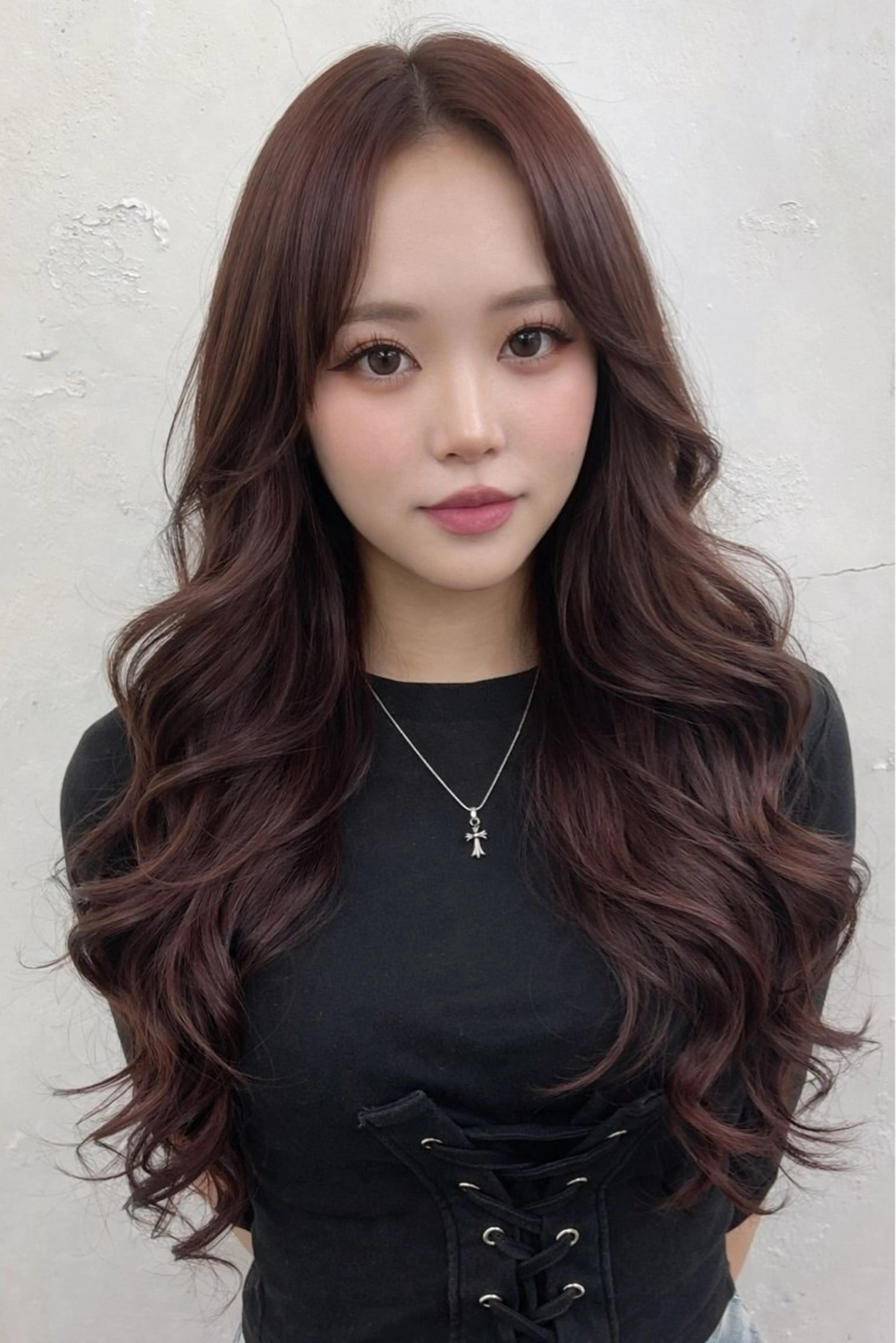 ロング カラー シールエクステ バレイヤージュ ハイライトカラー エクステ ハイライト カット ヘアカラー トリートメント エクステ ヘアセット 下妻 カラーエクステ難波のヘアスタイル