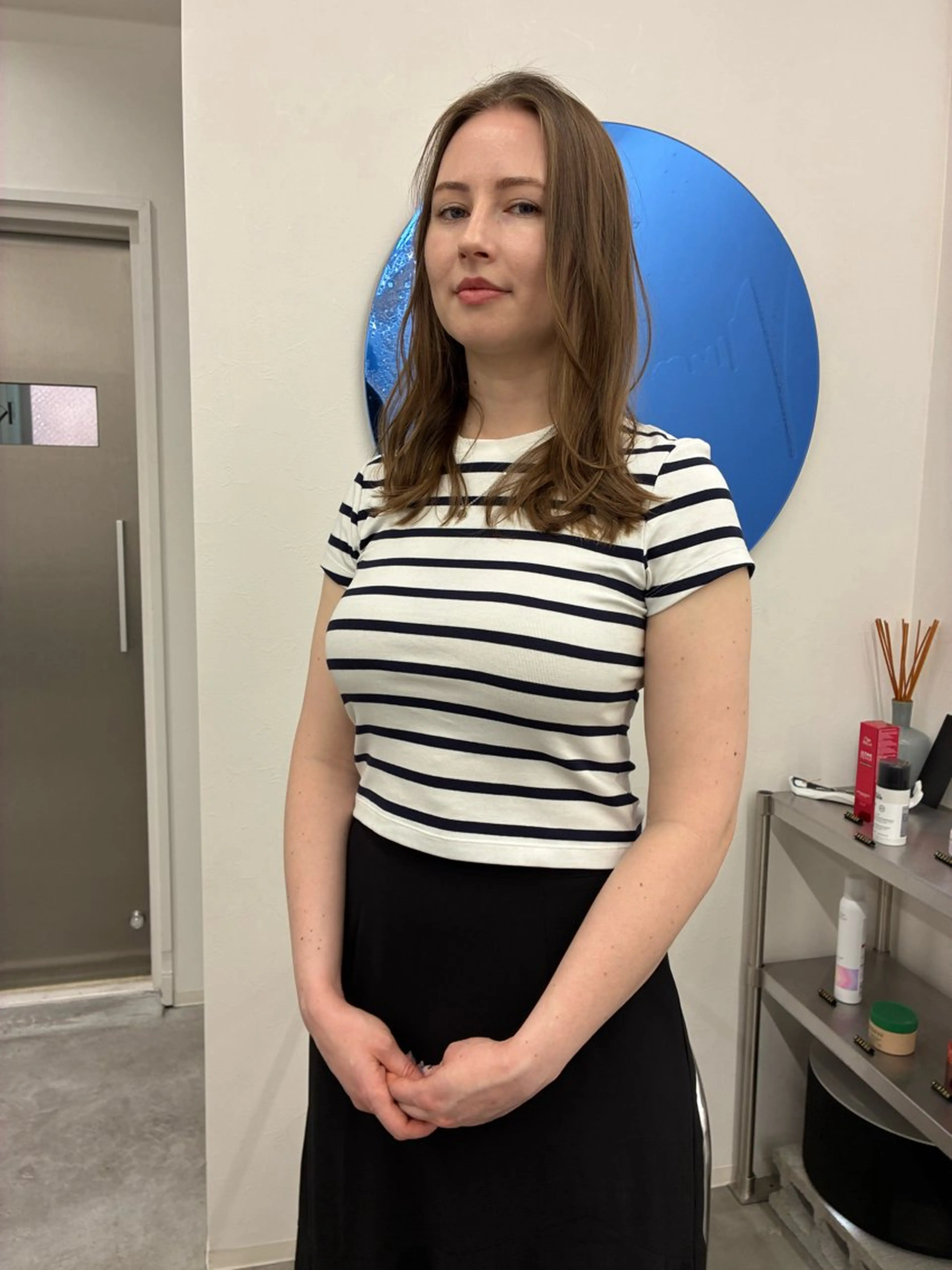 ロング カラー カット ヘアカラー トリートメント KEPKA ヤマグチ 天神 今泉のヘアスタイル