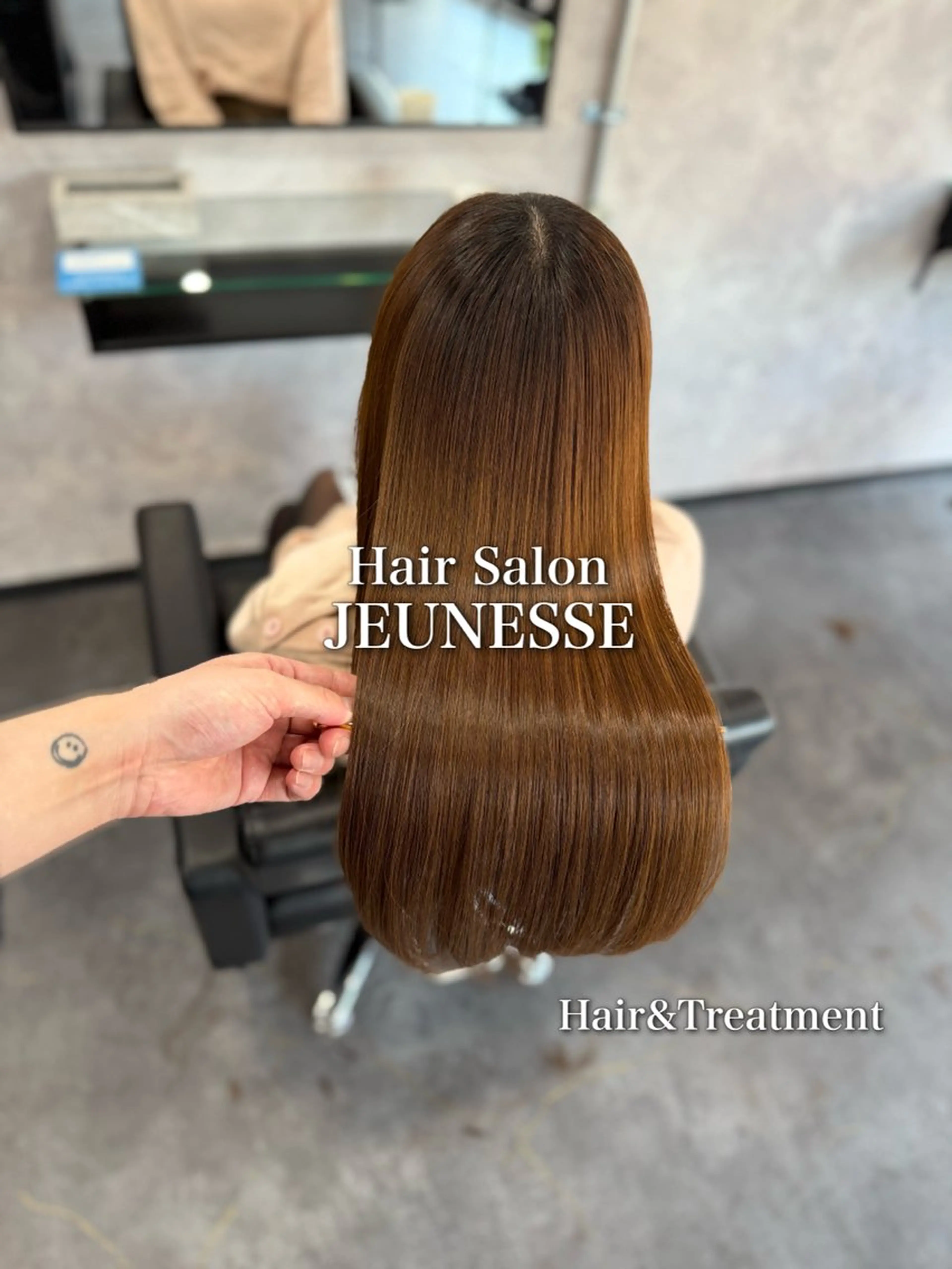 ミディアム カラー 縮毛矯正 カット ヘアカラー 縮毛矯正 トリートメント 🌹【代表】古川暁 髪質改善縮毛矯正🌹のヘアスタイル