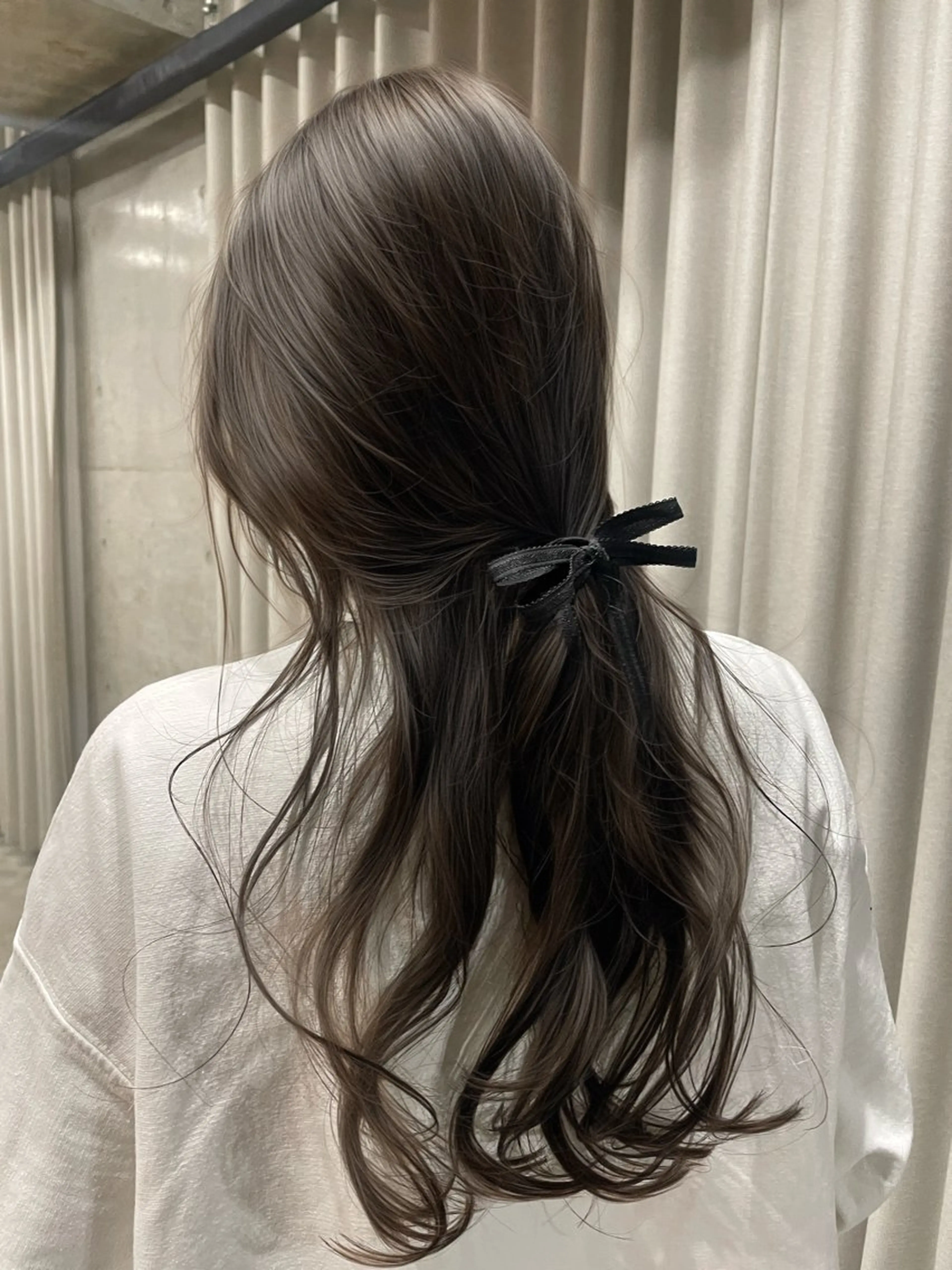 ロング カラー カット ヘアカラー 表参道/赤み無し 透明感 colorのヘアスタイル