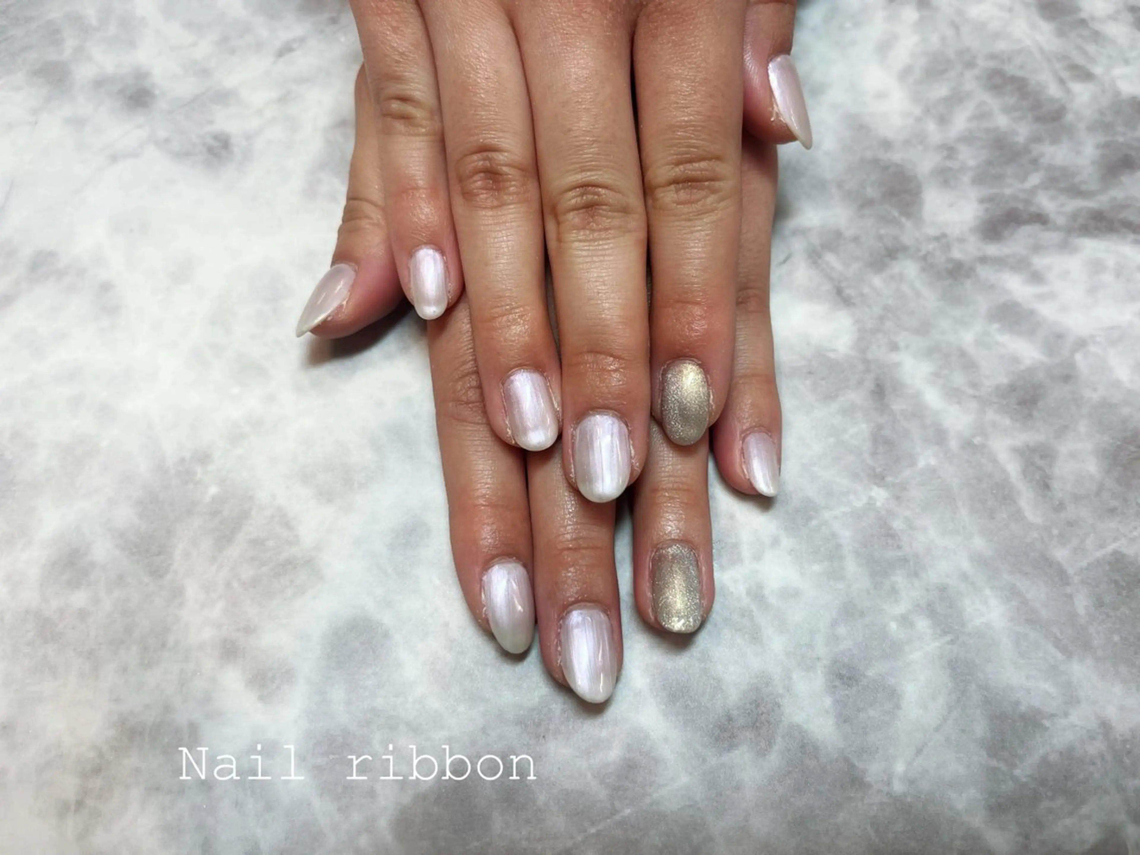 ネイル ネイルリボン 笠井のネイルデザイン