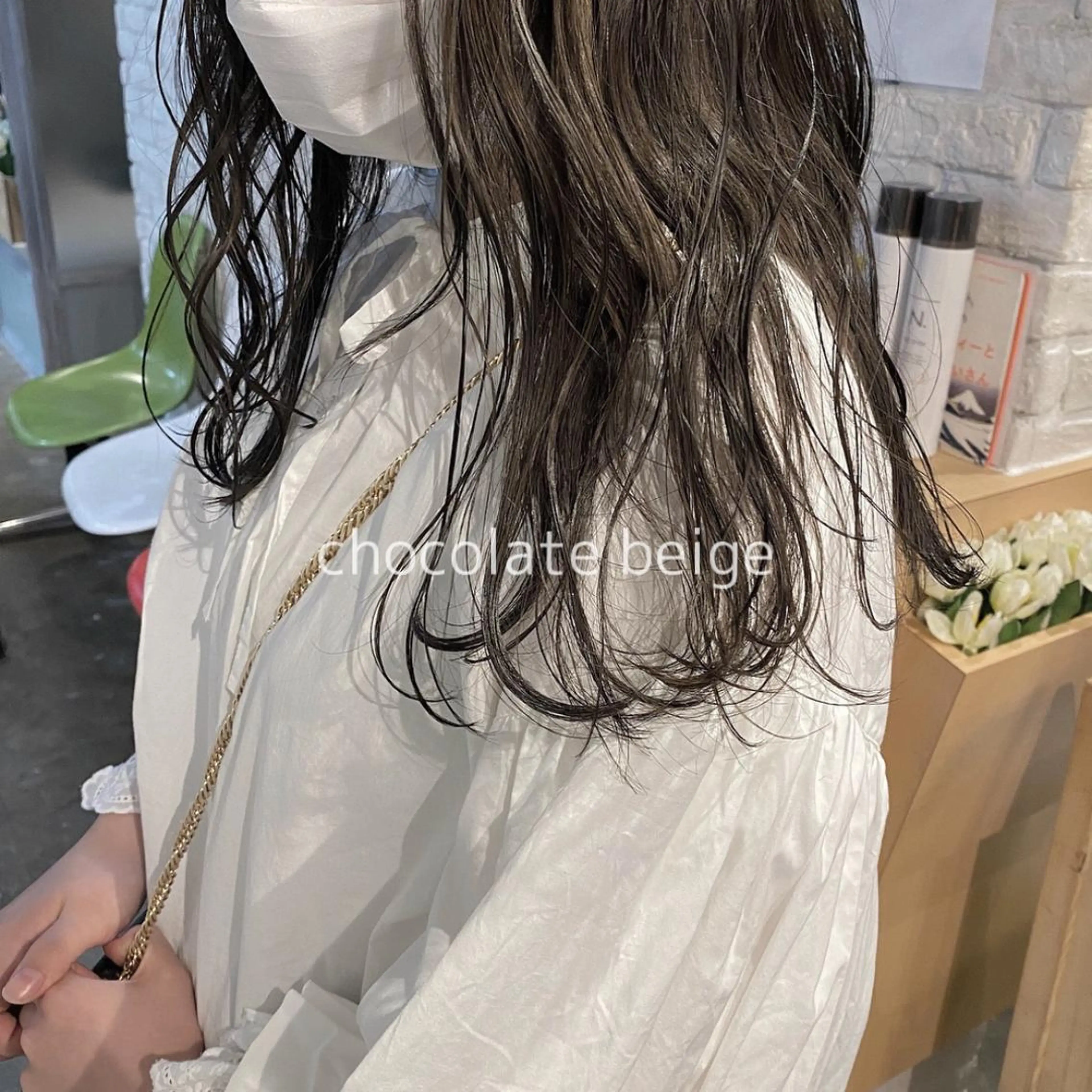 セミロング カラー CLUTCH天王寺 西藤遥河のヘアスタイル