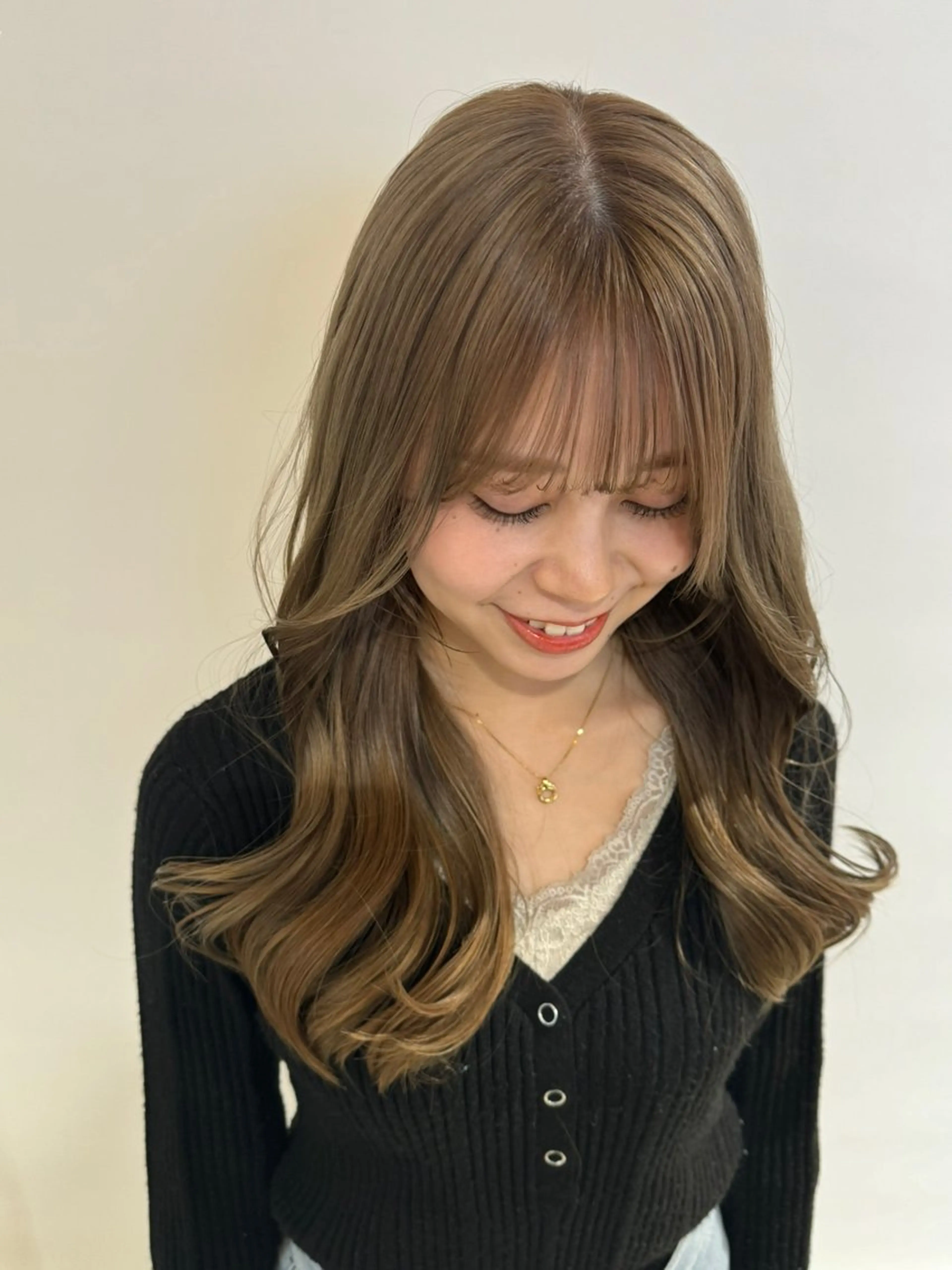 ロング 🌱スパ🌱オリーブ カラー🍐愛衣香のヘアスタイル