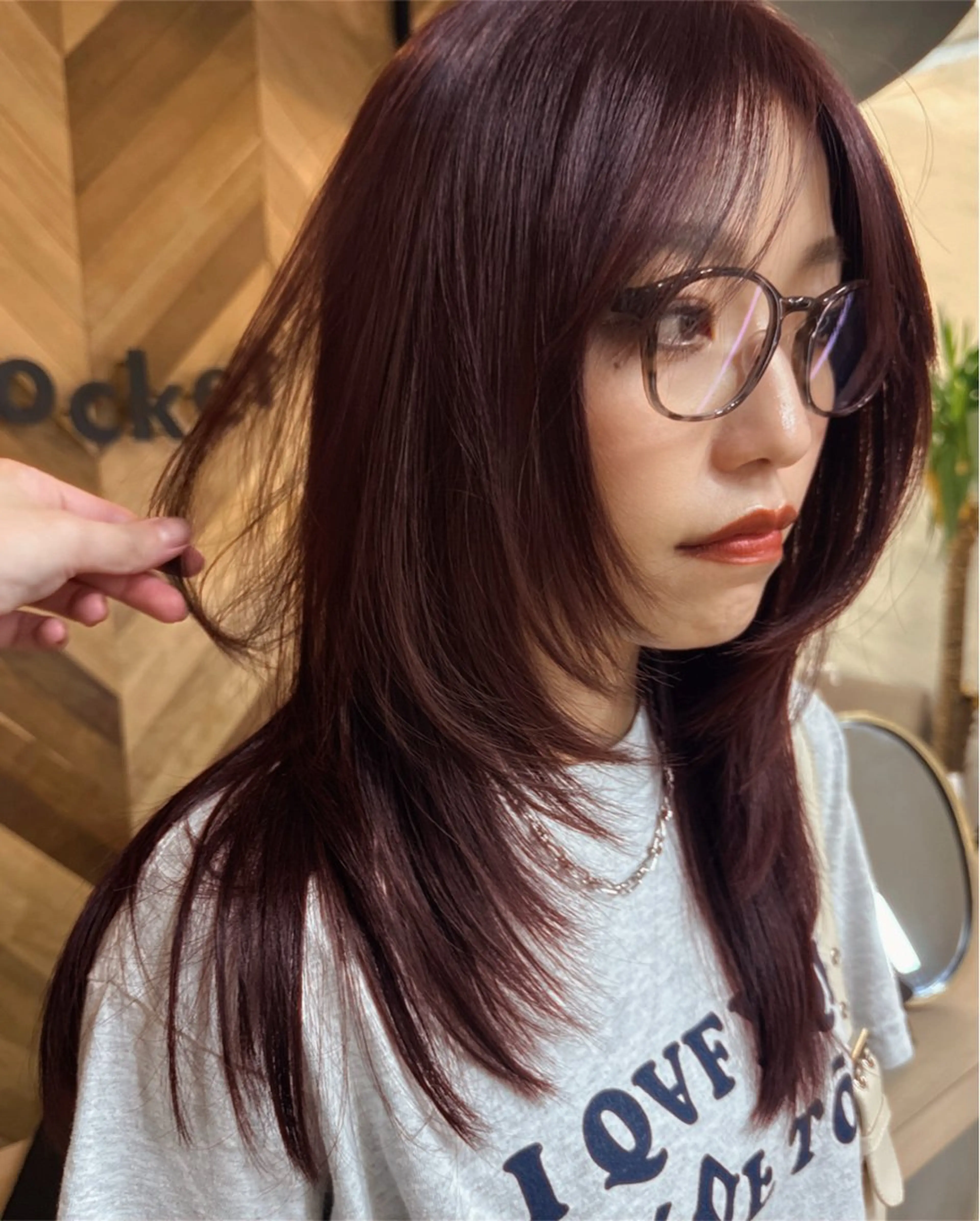 セミロング カラー ブリーチ 透明感カラー ブリーチなしカラー レイヤーカット カット ヘアカラー Pocket仙台 💚モエリのヘアスタイル