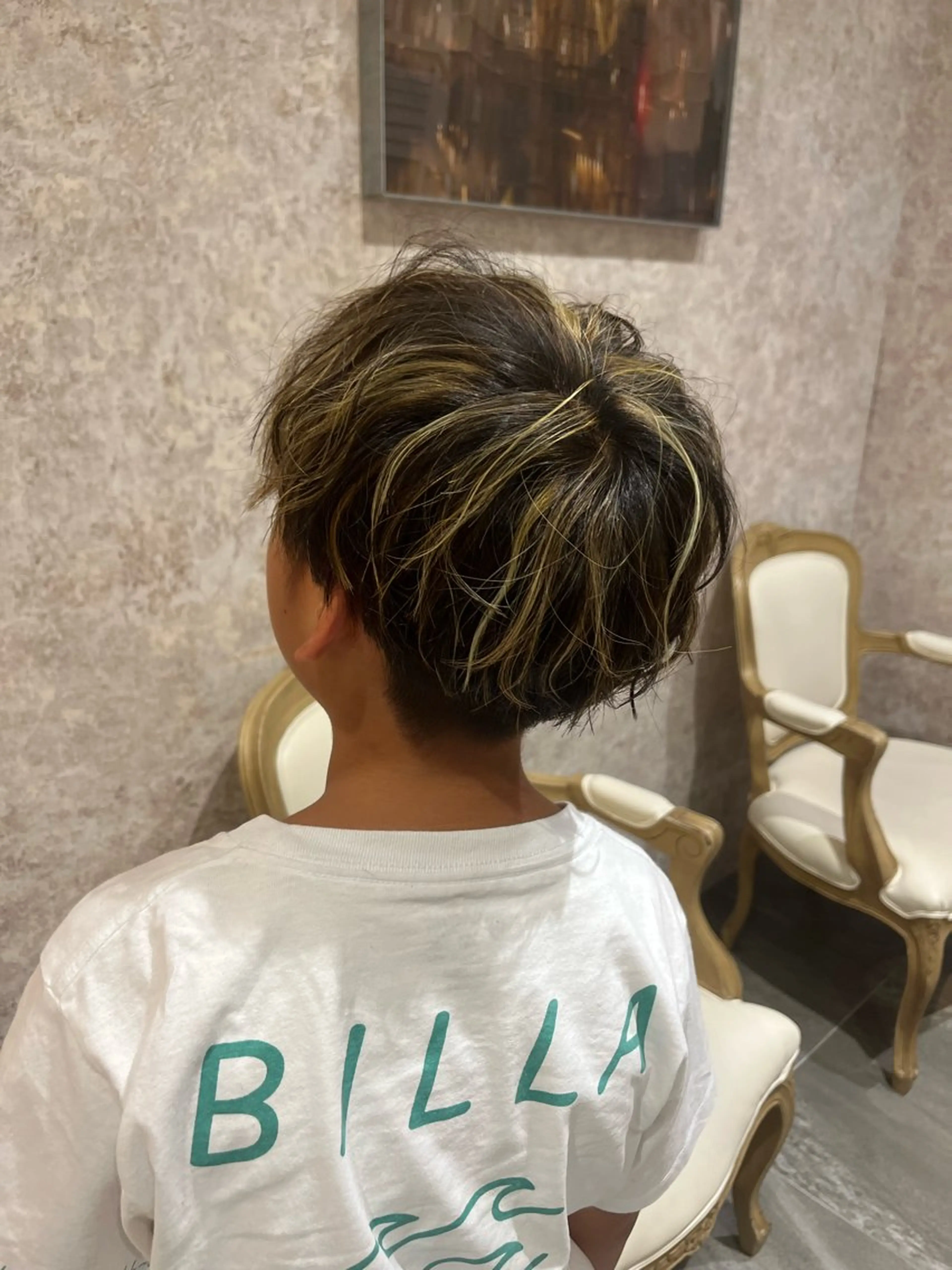 カラー メンズ ヘアカラー シャドールーツ earth　深川愛実のヘアスタイル