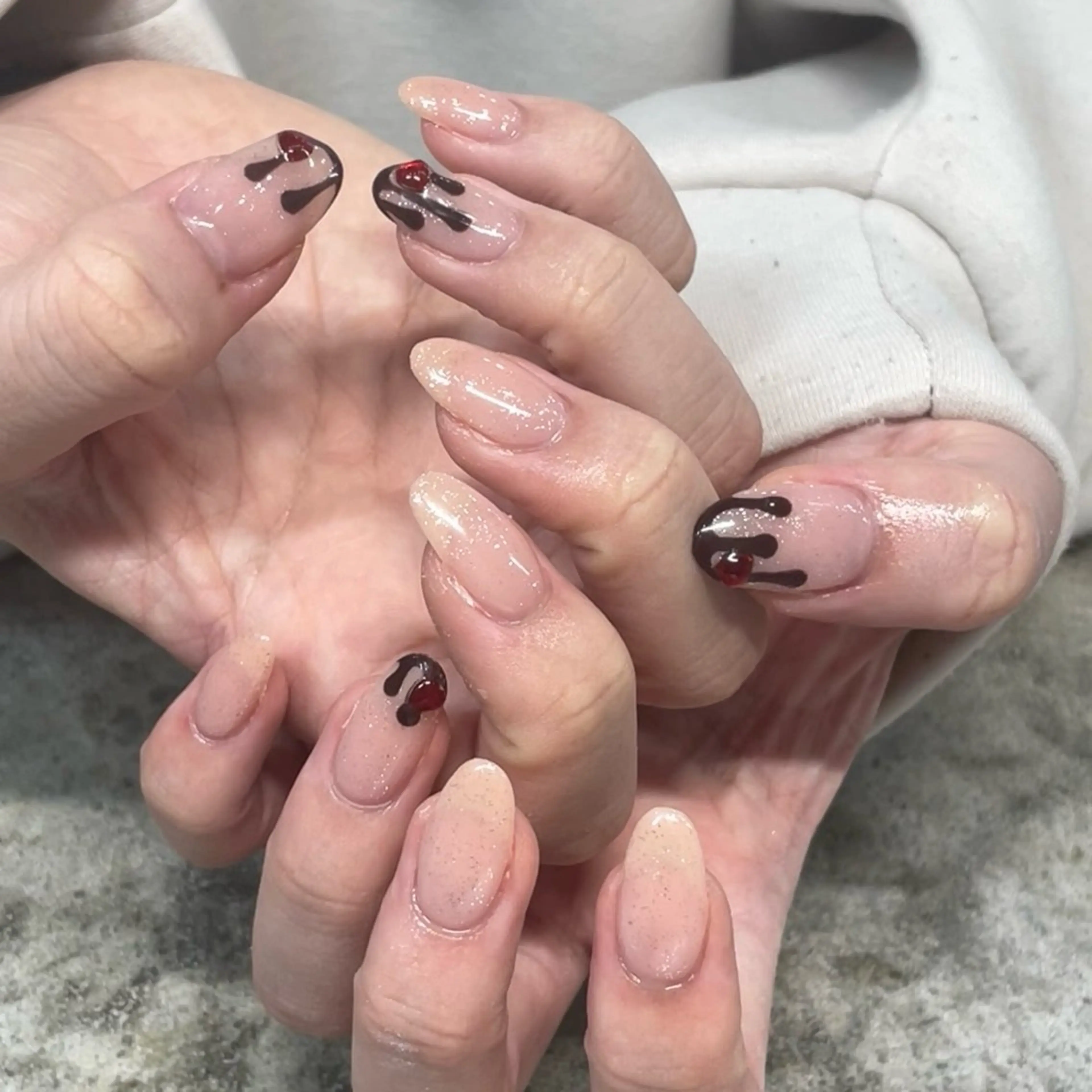 ネイル ハンドネイル 🎀mahiro🎀 ワンホンネイルのネイルデザイン