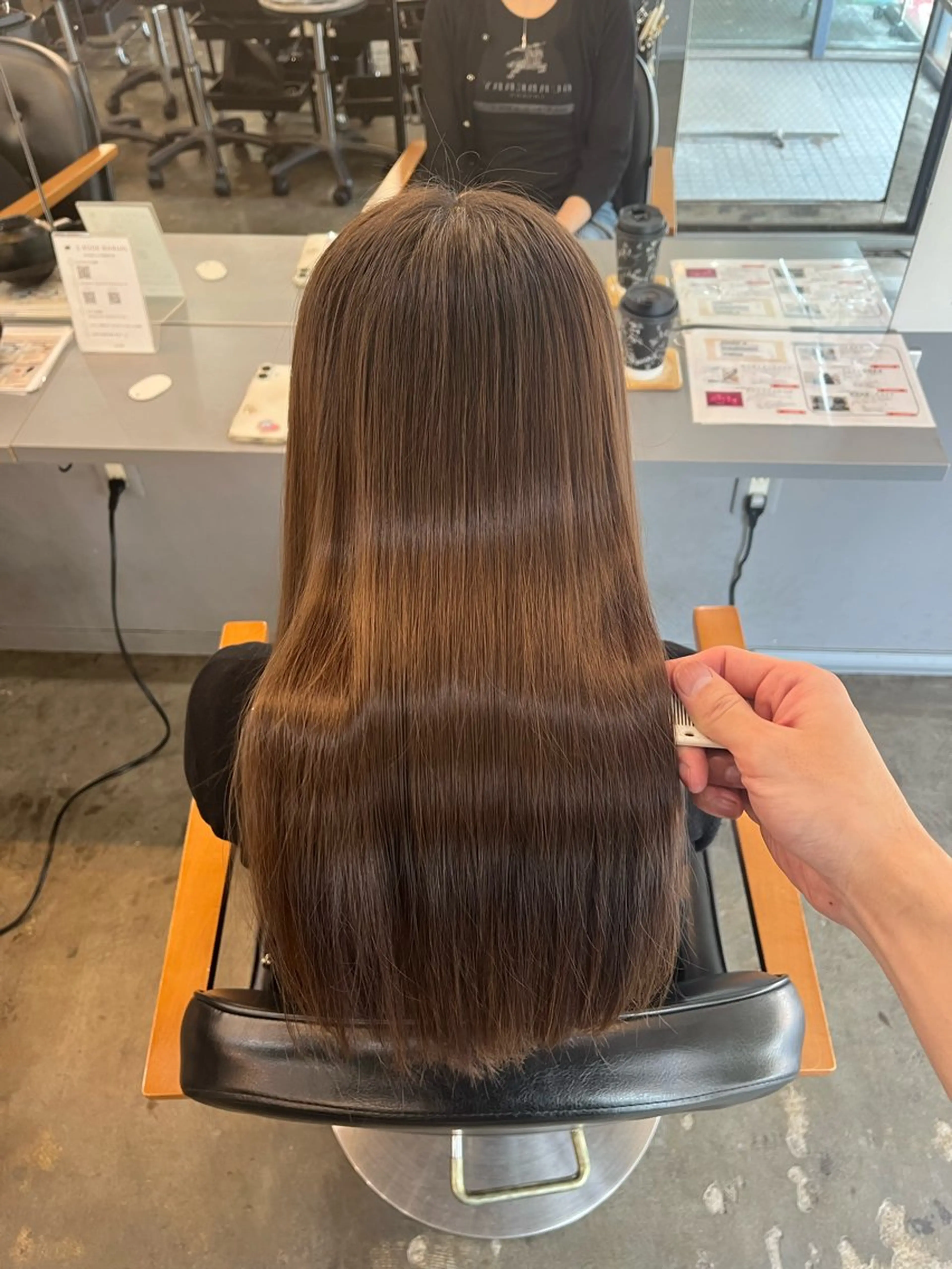 ロング カット 縮毛矯正 髪質改善/縮毛矯正/ TAISHIのヘアスタイル