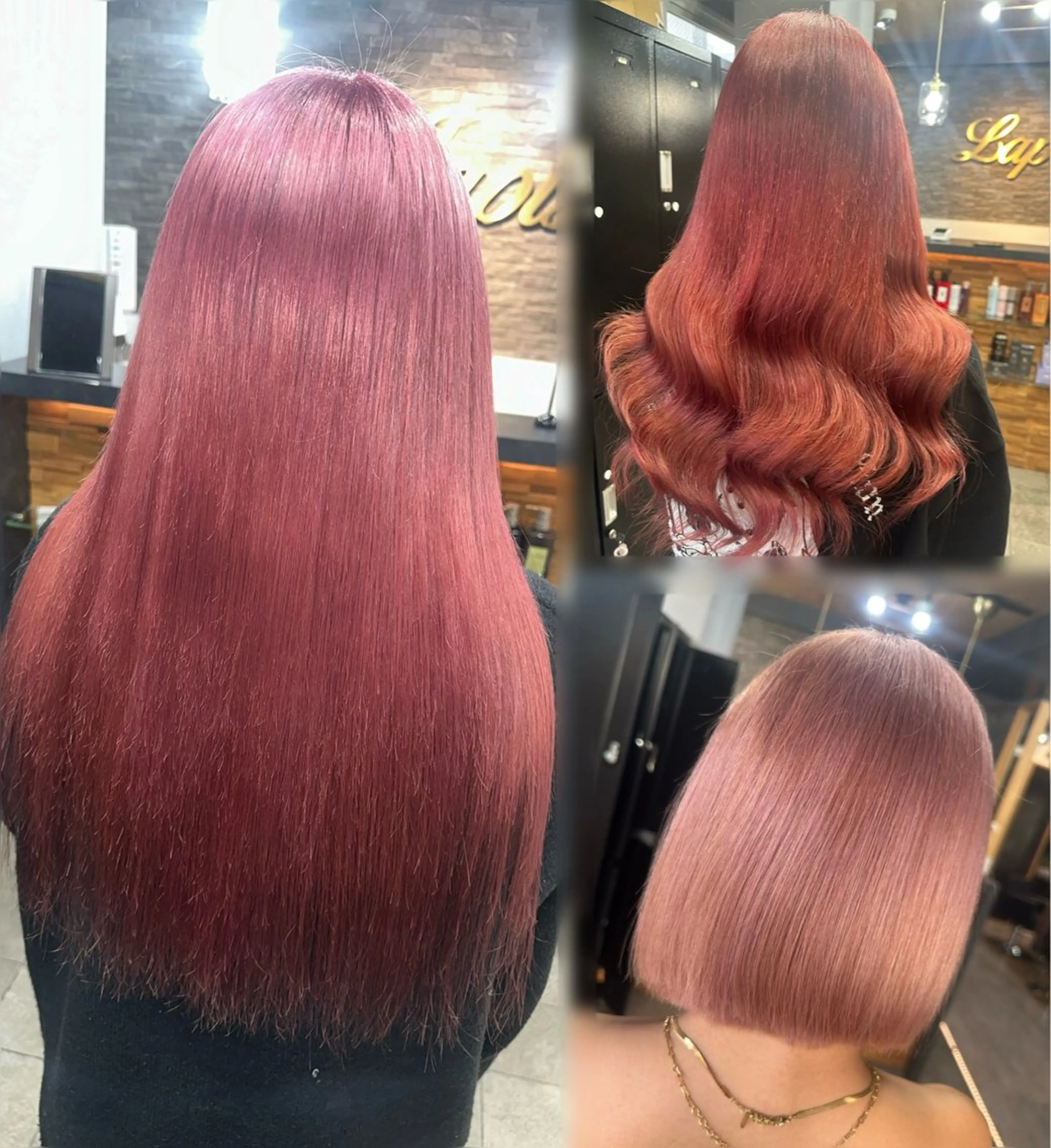 ロング カット ヘアカラー トリートメント 横浜Lapisあゆみ ハイトーン/エクステのヘアスタイル