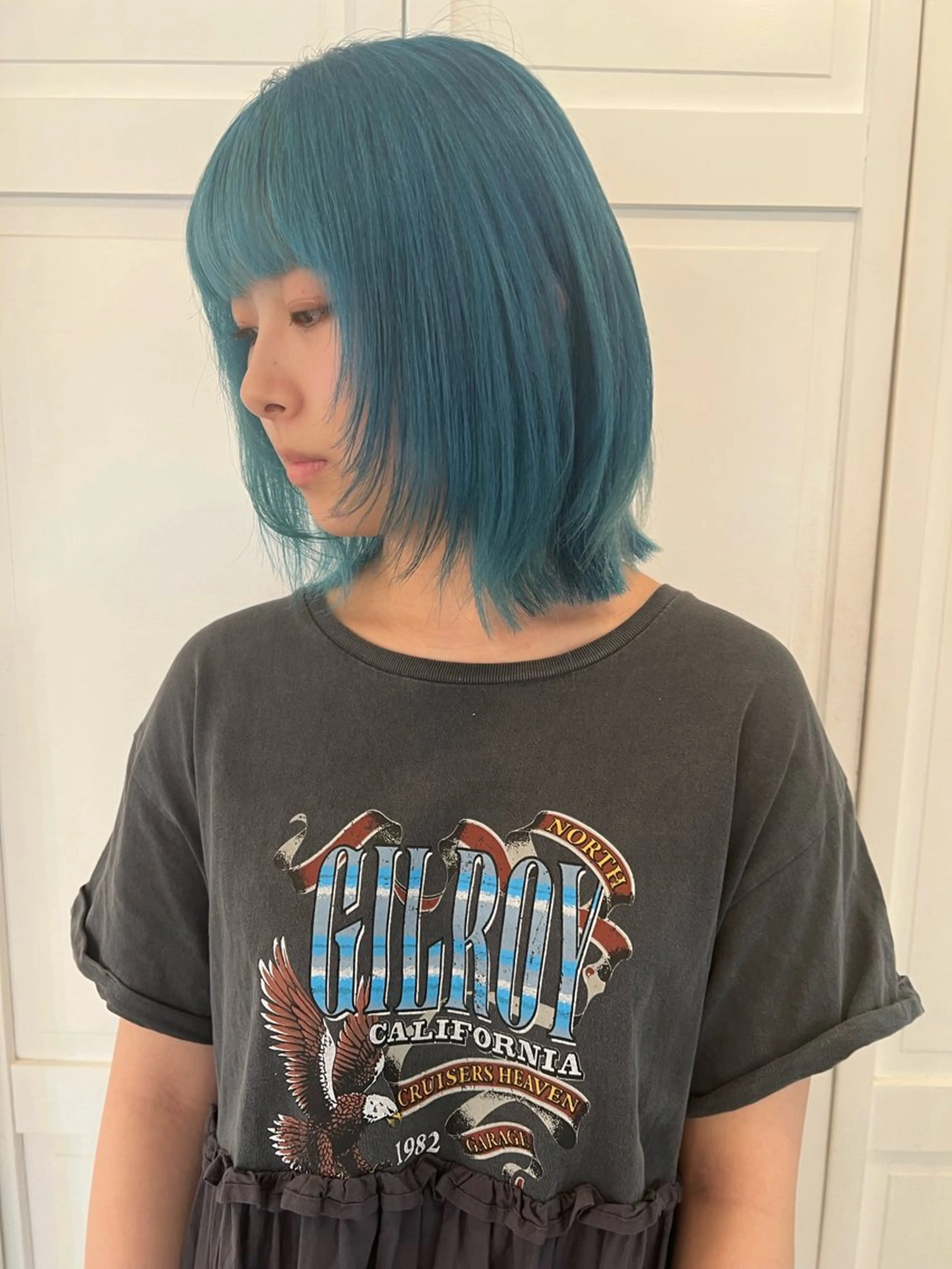 カラー カット ヘアカラー ブリーチカラー🎀 韓国風/寺門美優のヘアスタイル