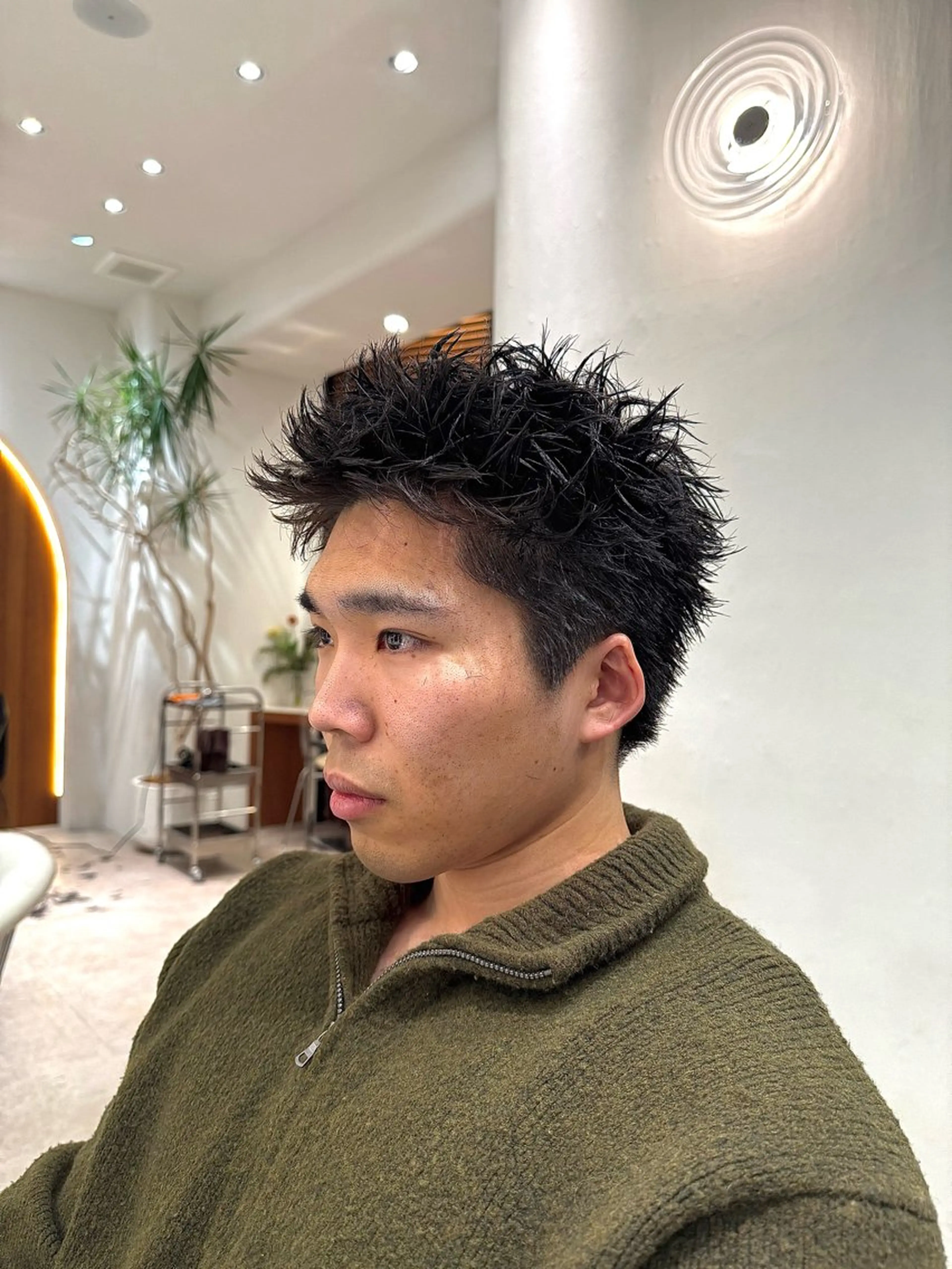 パーマ メンズ カット パーマ トリートメント メンズカット/ レイヤーカットのヘアスタイル