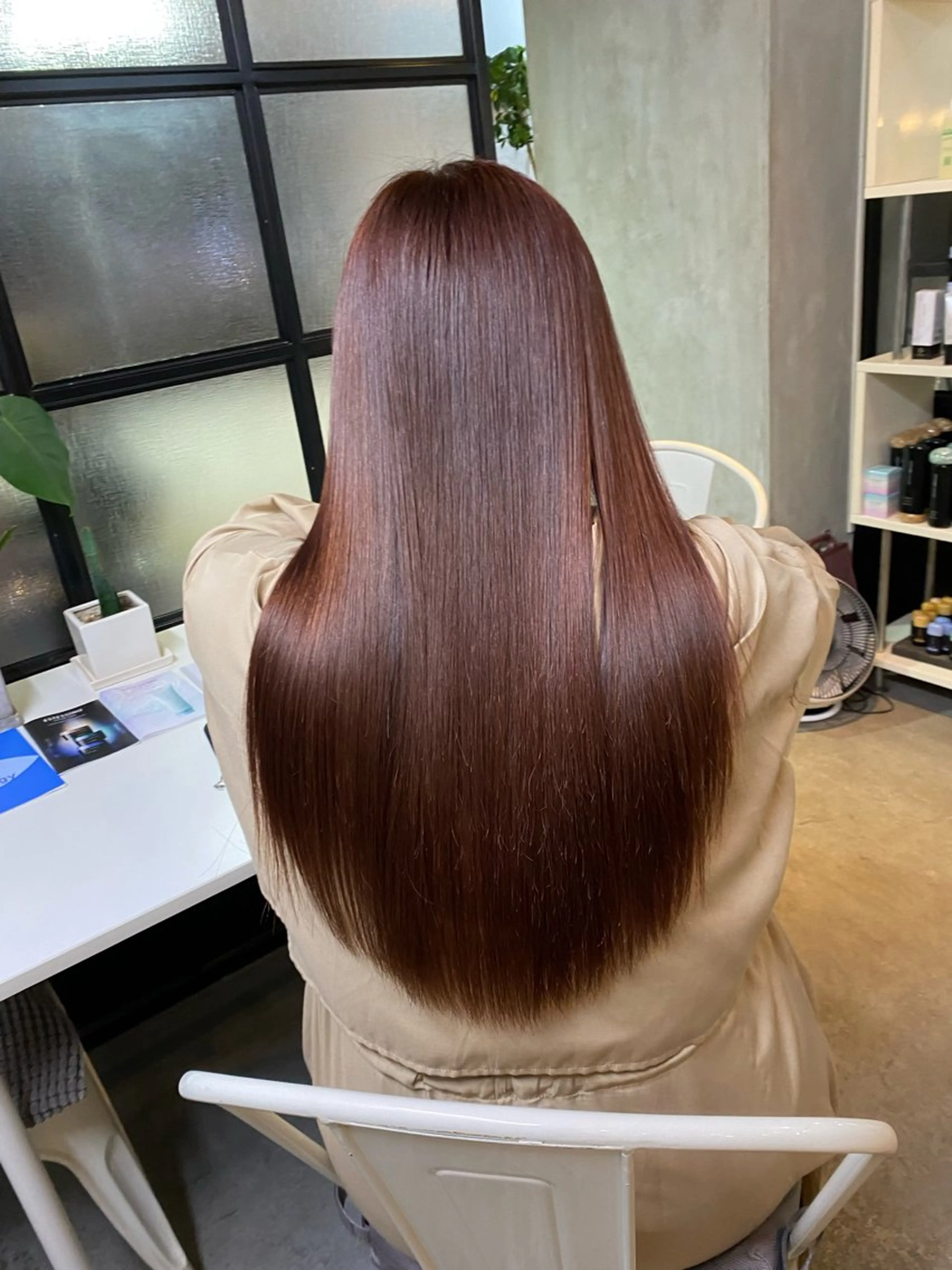 ロング カラー 飯田 晟恭のヘアスタイル