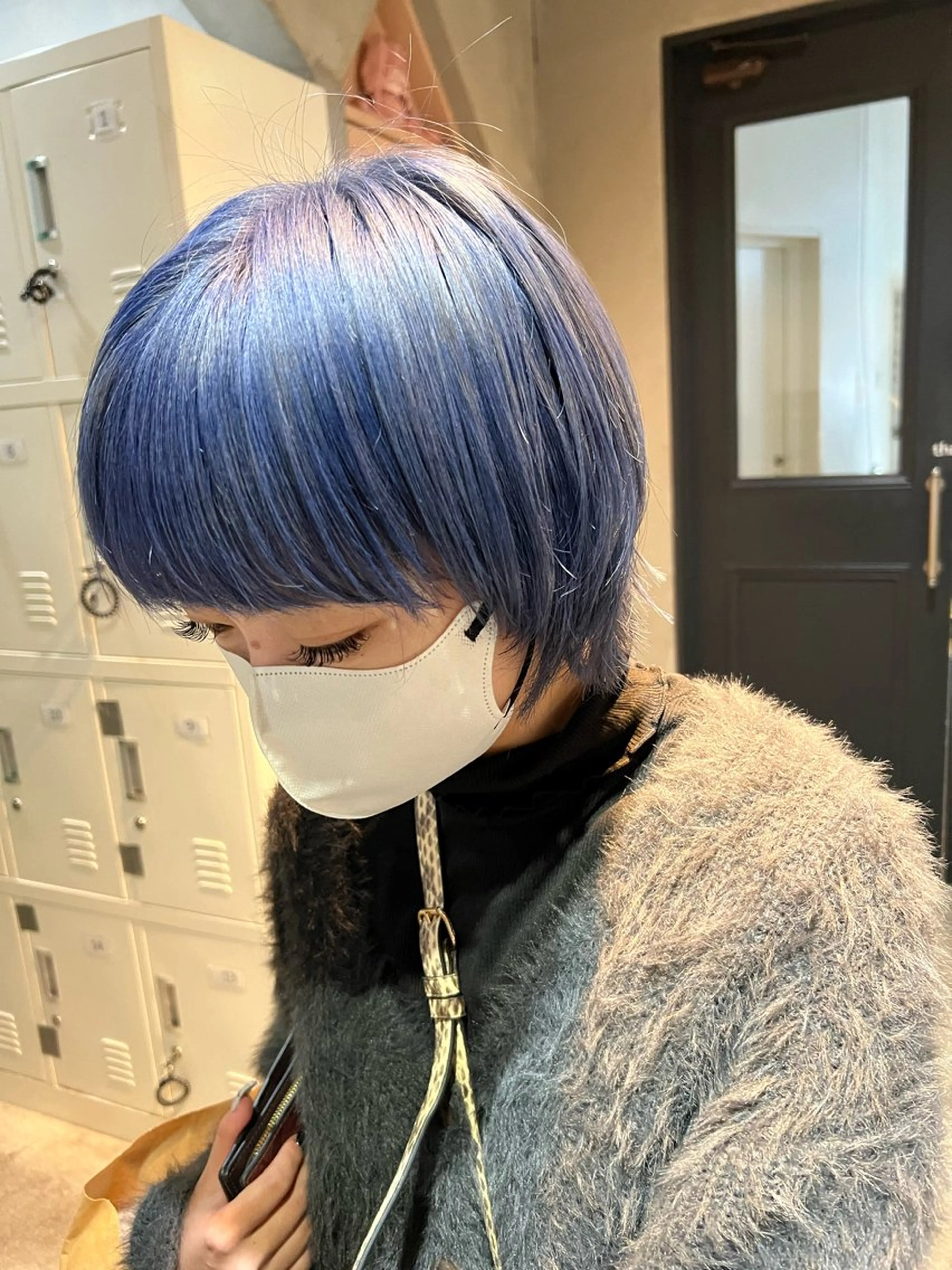 ミディアム カラー カット ヘアカラー トリートメント ツキノキ ミナのヘアスタイル