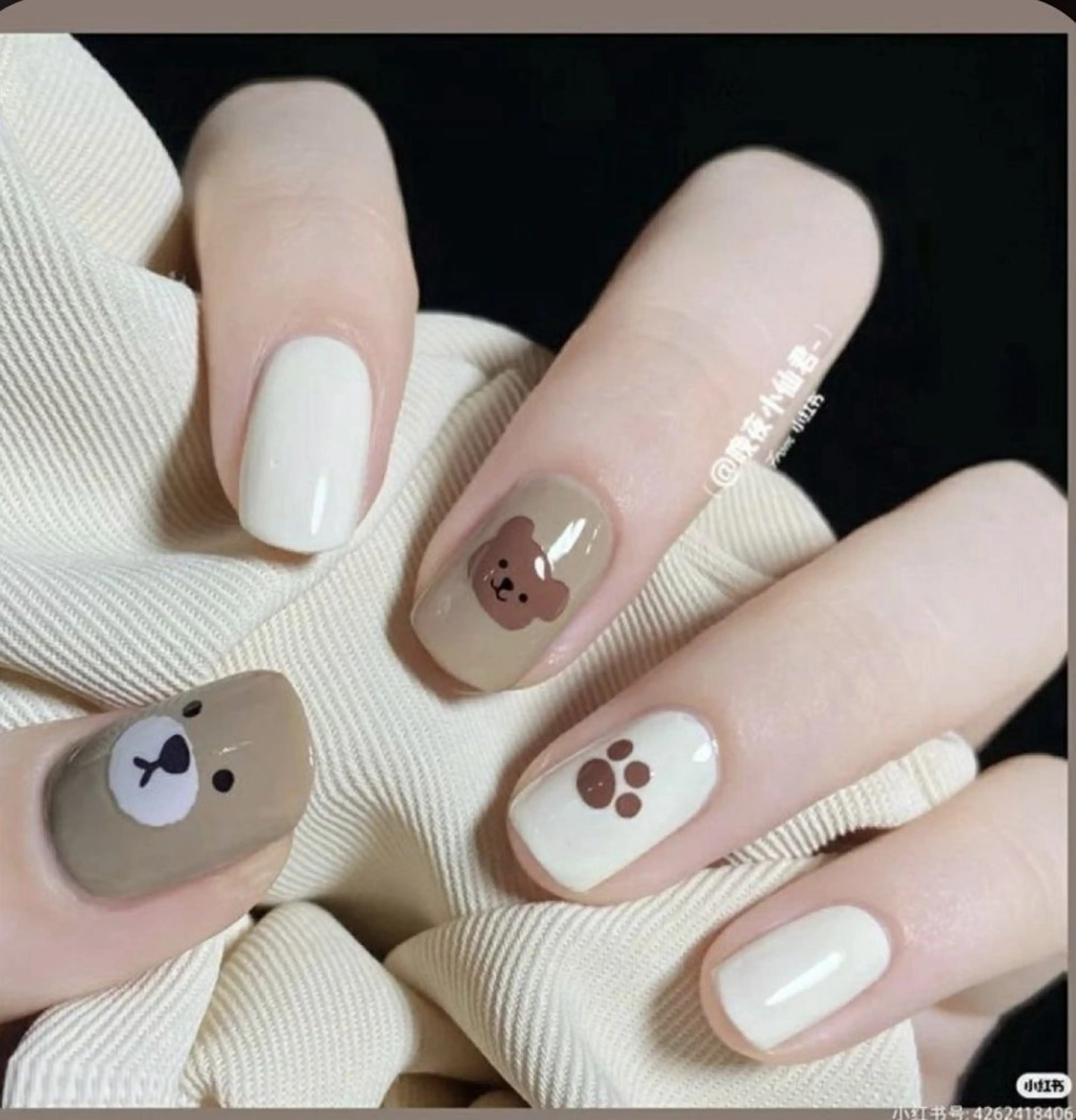 持ち込みデザイン(自爪ーデザイン6本🎀)の写真