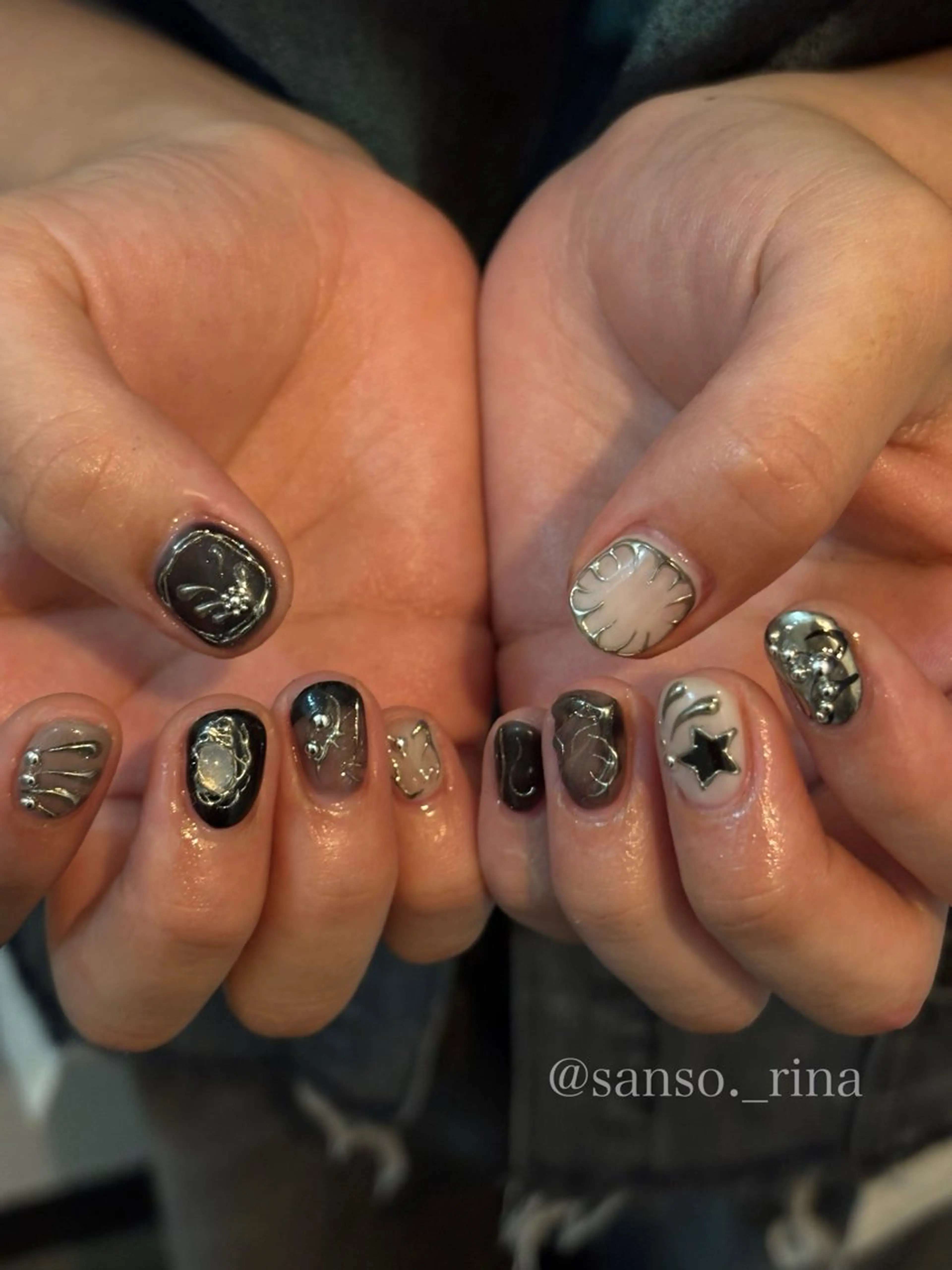 ネイル ハンドネイル フットネイル nuu 栄所属・早川 里奈のネイルデザイン