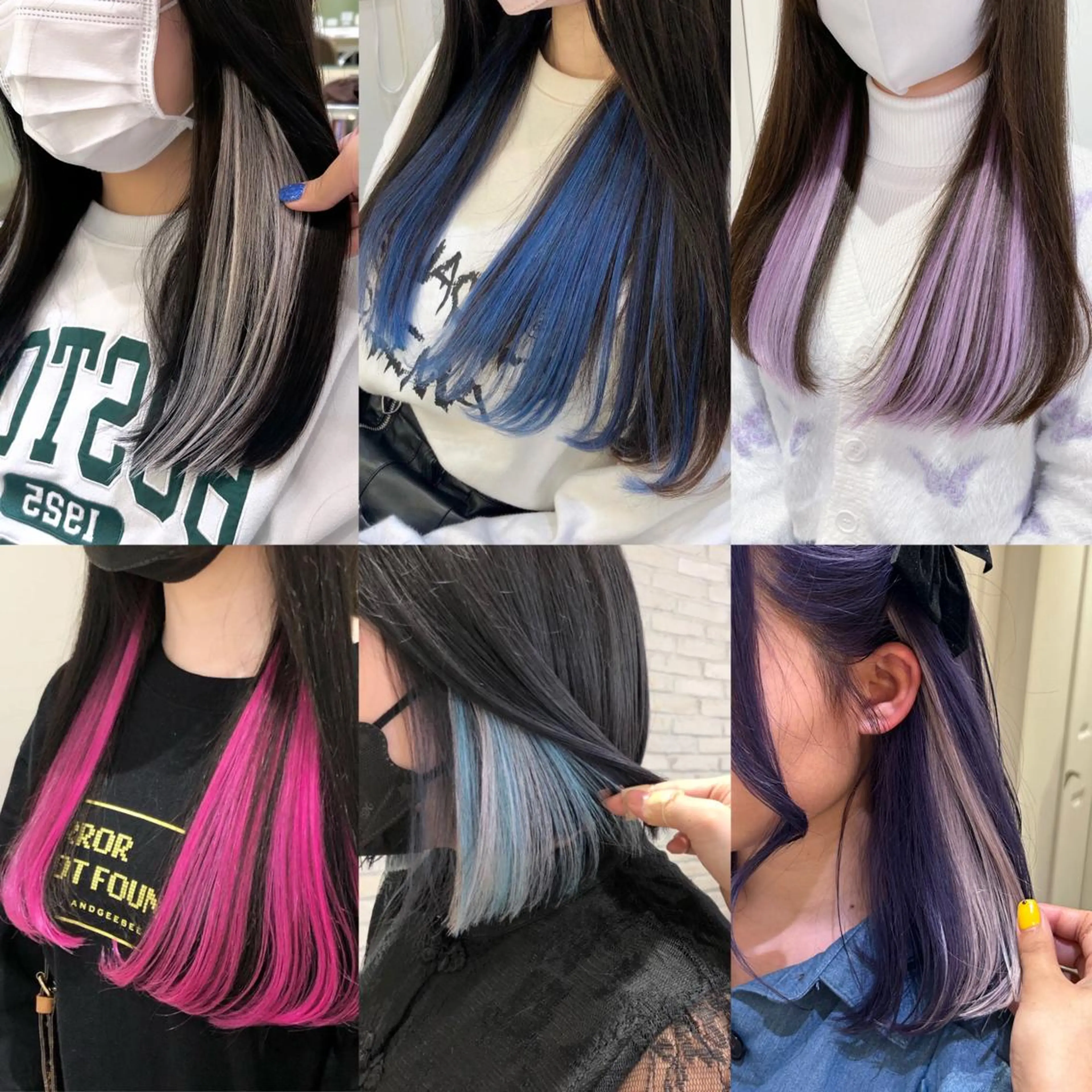 💗インナーエクステ10本💗《エクステカット込み》推し色やユニコーンカラーも♡の写真