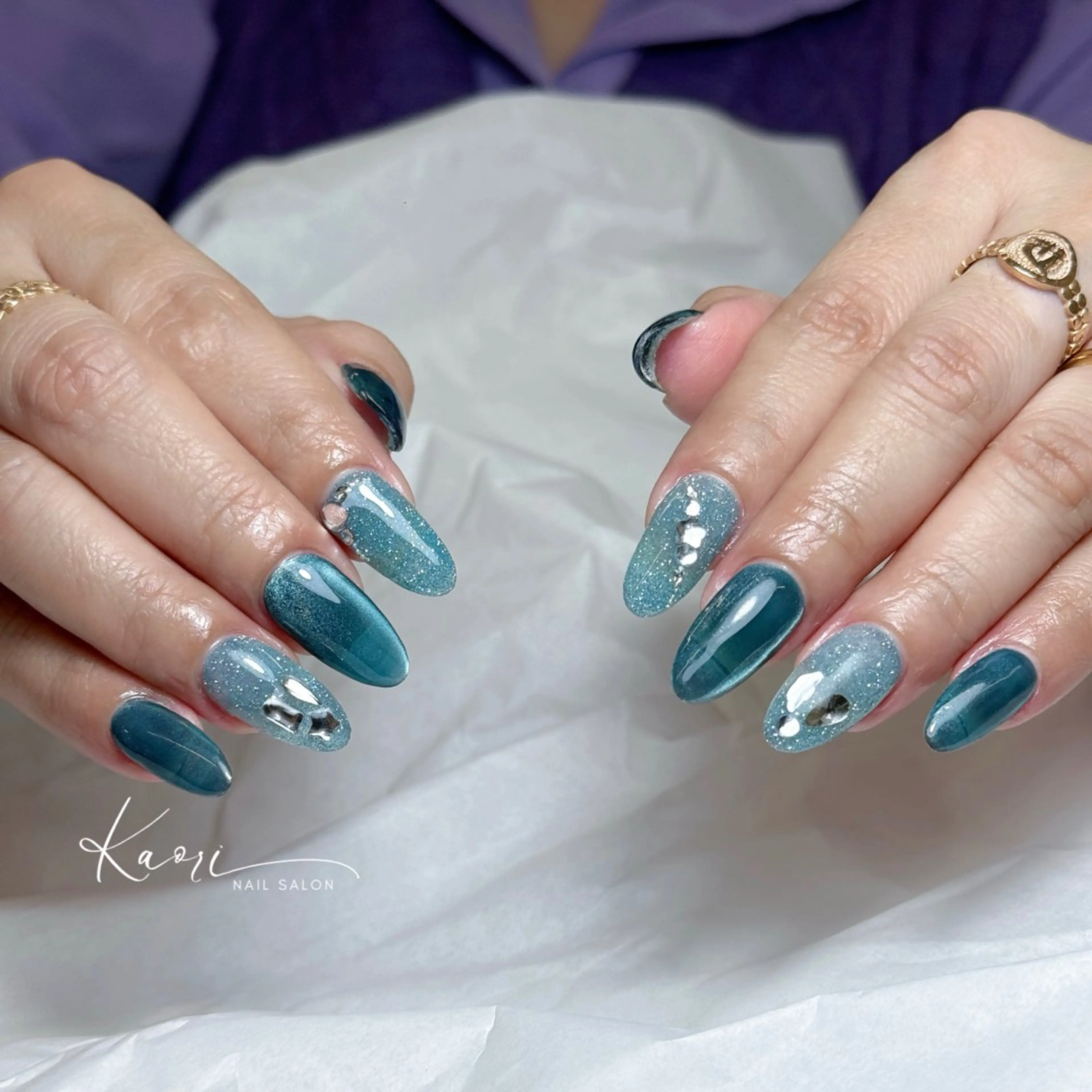 ネイル 韓国ネイル 持ち込み ニュアンスネイル ワンホンネイル ハンドネイル かおり 奏のネイルデザイン