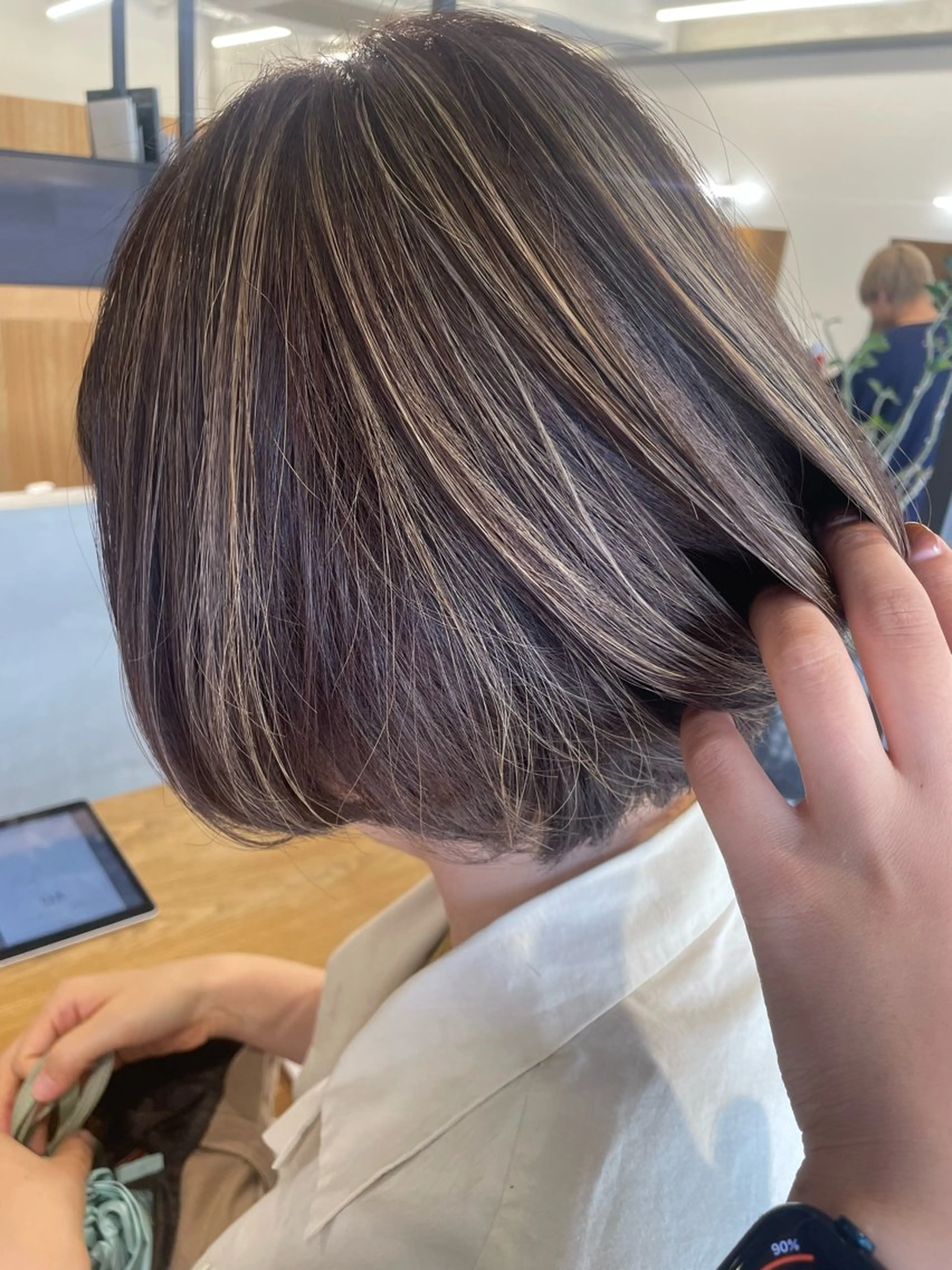 ミディアム ハイライト 髪質改善/ハイライト /🌈瀧澤夕花のヘアスタイル