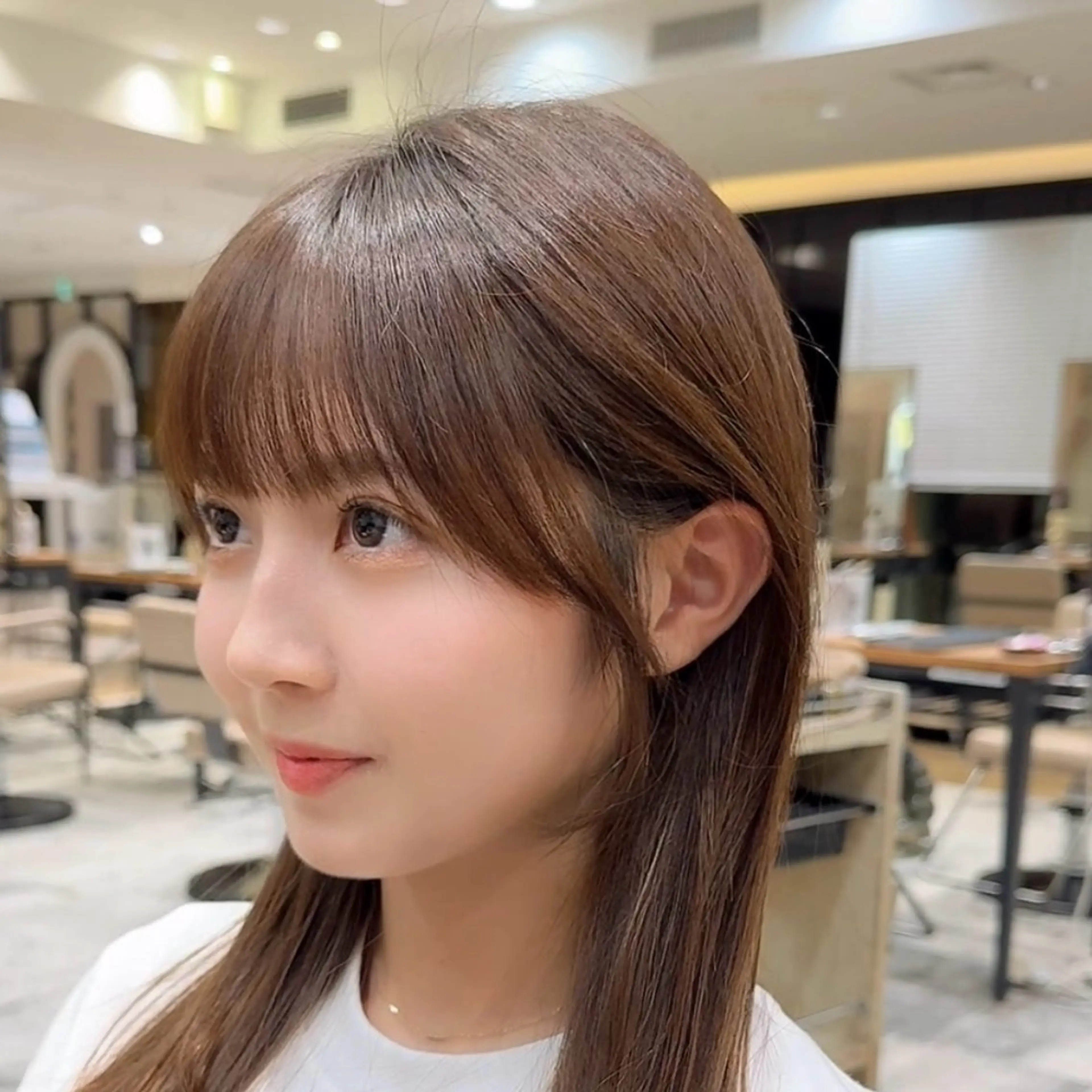 ロング カット トリートメント 新宿/レイヤー 顔周りカット溝手優太のヘアスタイル