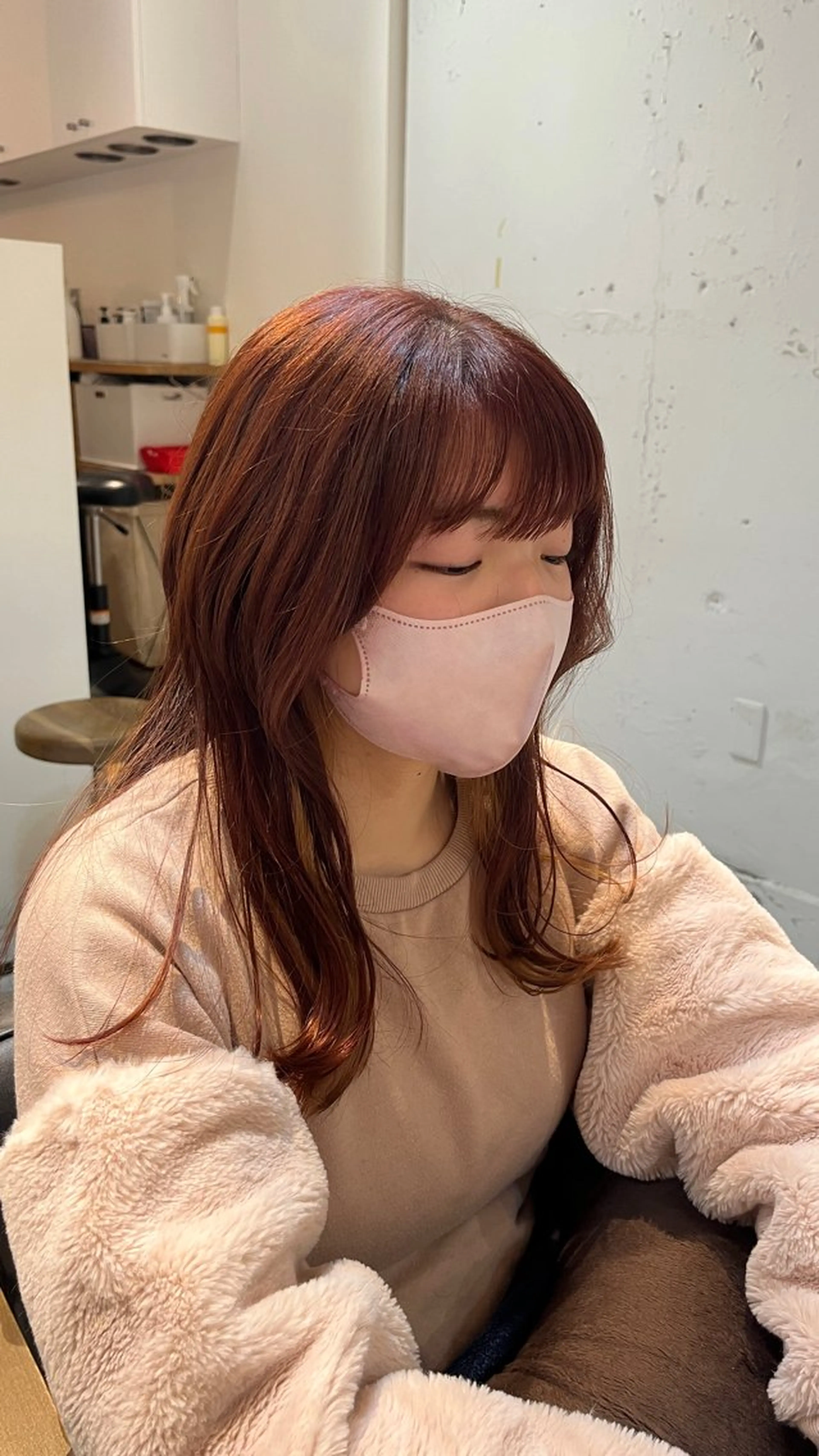 セミロング カット ヘアカラー トリートメント en't所属・佐藤　ひなの ／艶髪のヘアスタイル