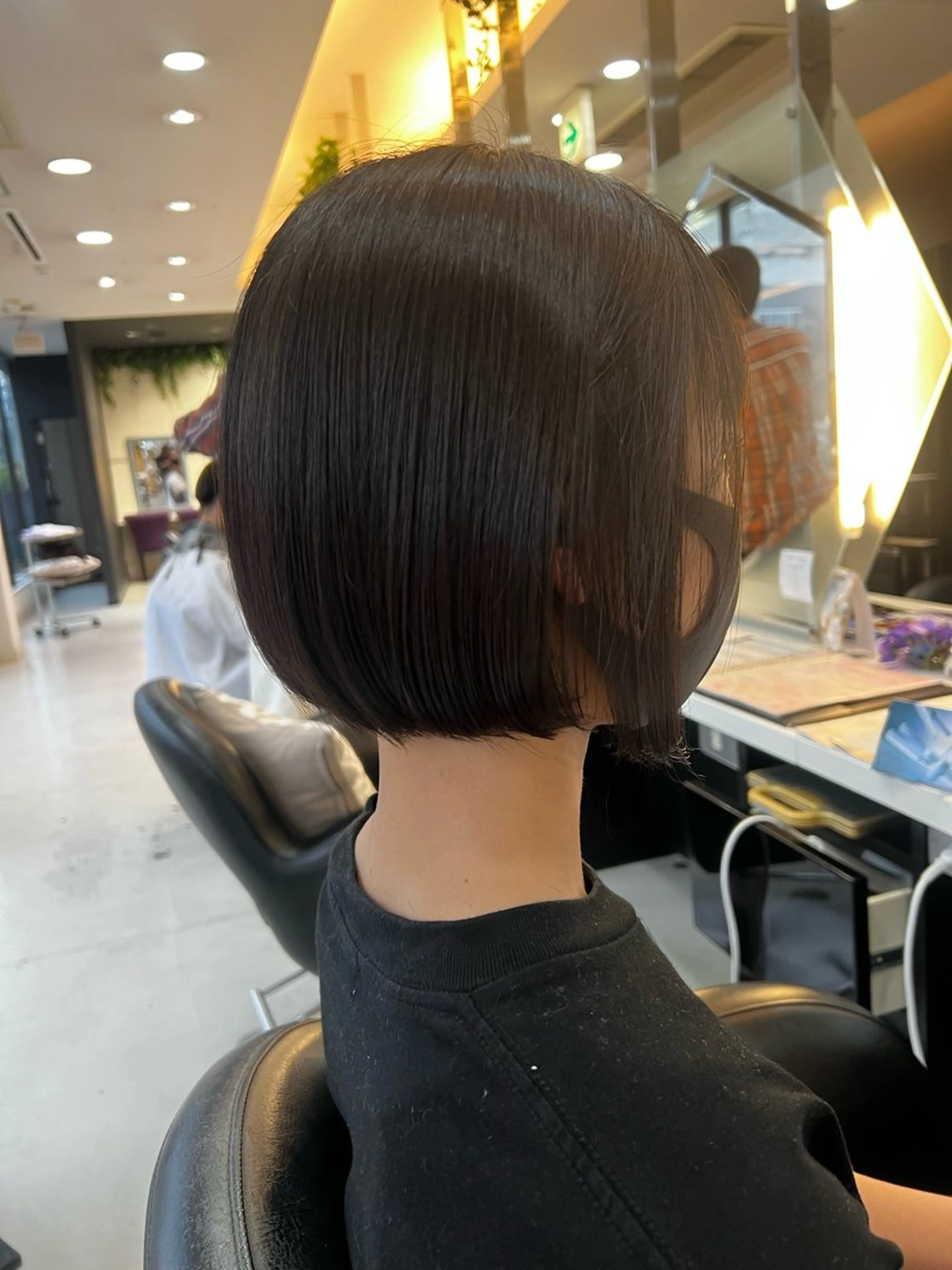 ショート カット ヘッドスパ 韓国風顔まわり/ベー ジュ/マツエク♡美咲のヘアスタイル