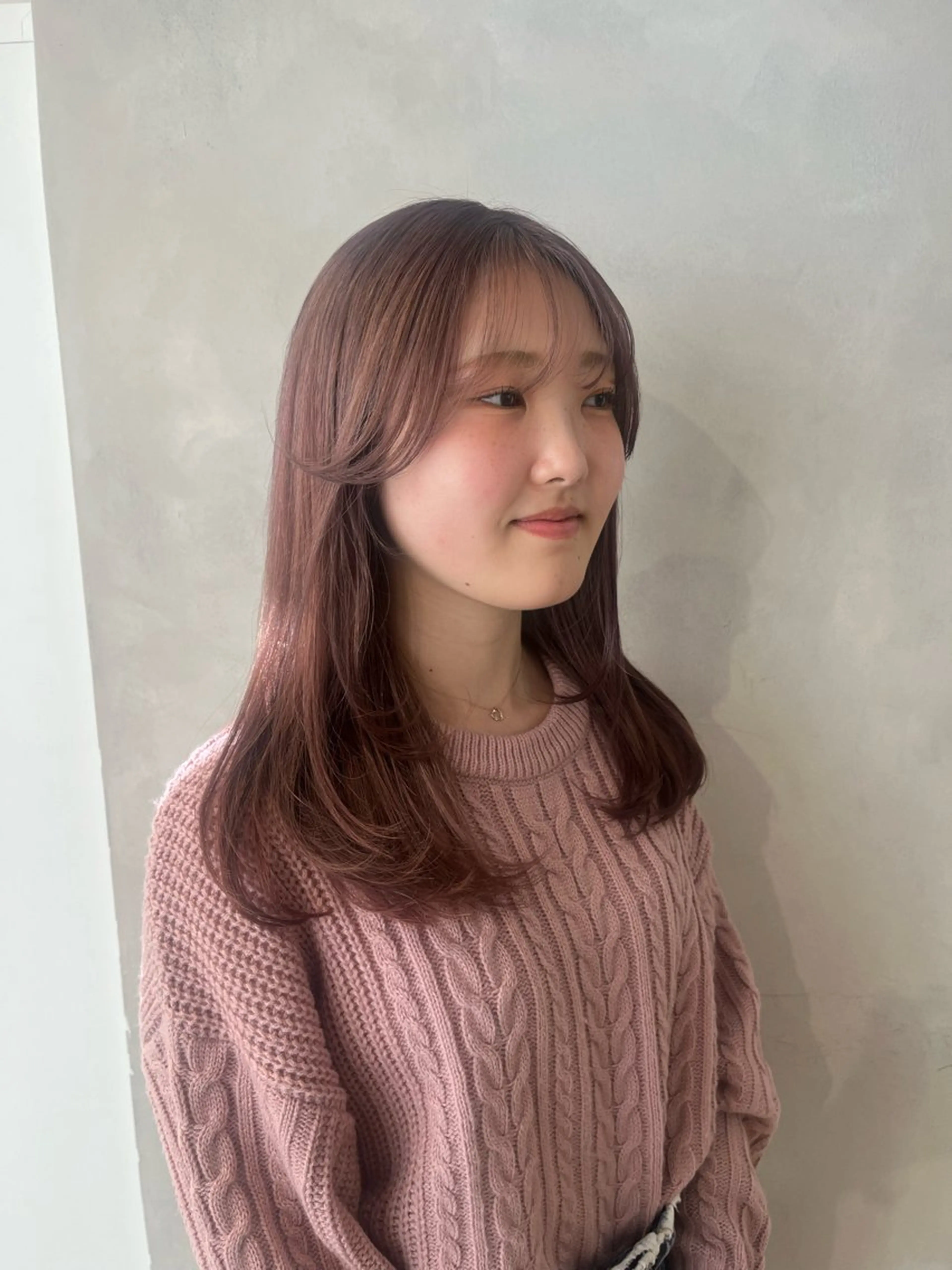 セミロング カラー カット ヘアカラー トリートメント ボブ/ベージュ/ パーマ🪿近森ゆいのヘアスタイル