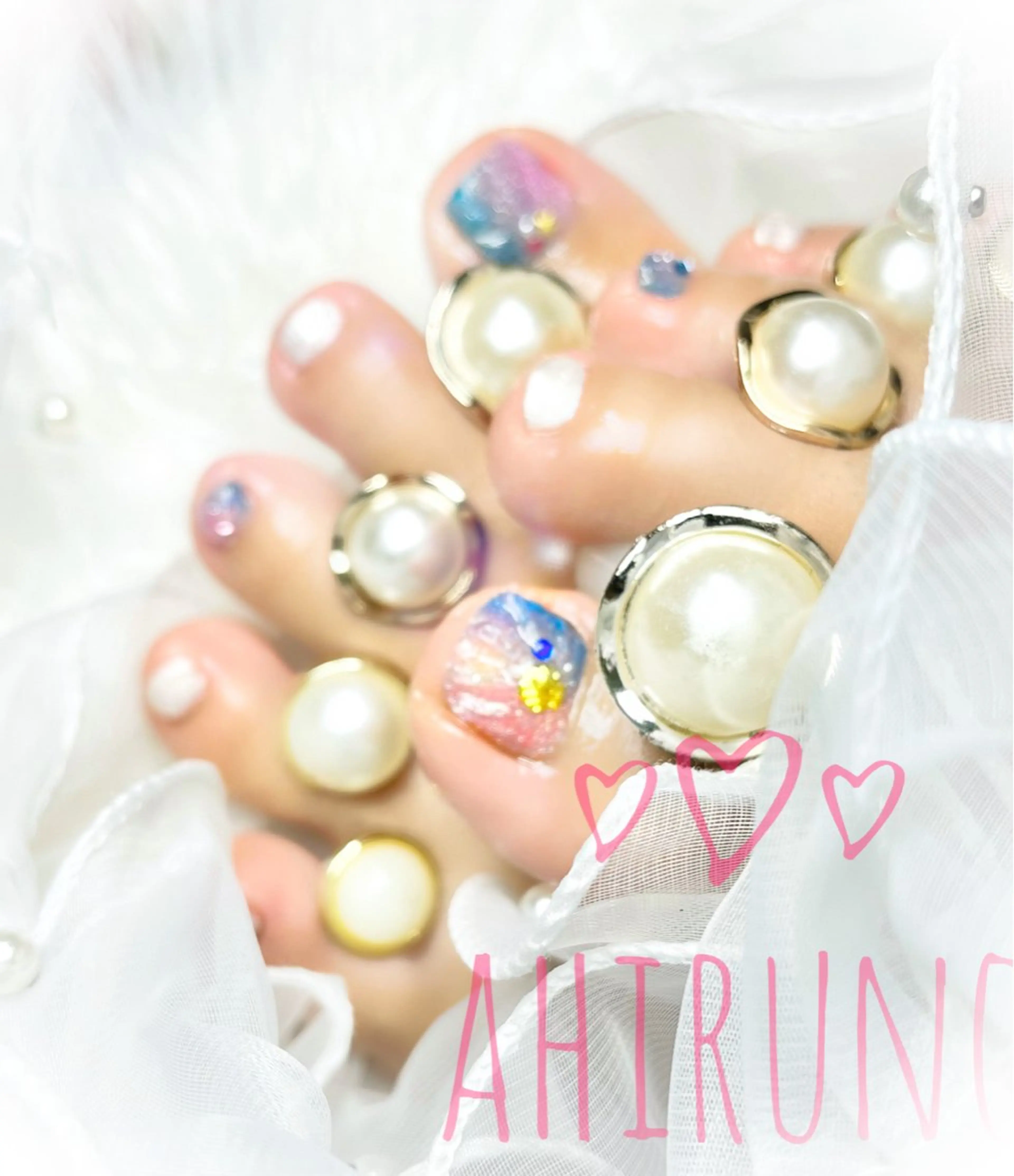 ネイル フットネイル ａｈｉｒｕｎｏ ✿ ｙｕiのネイルデザイン