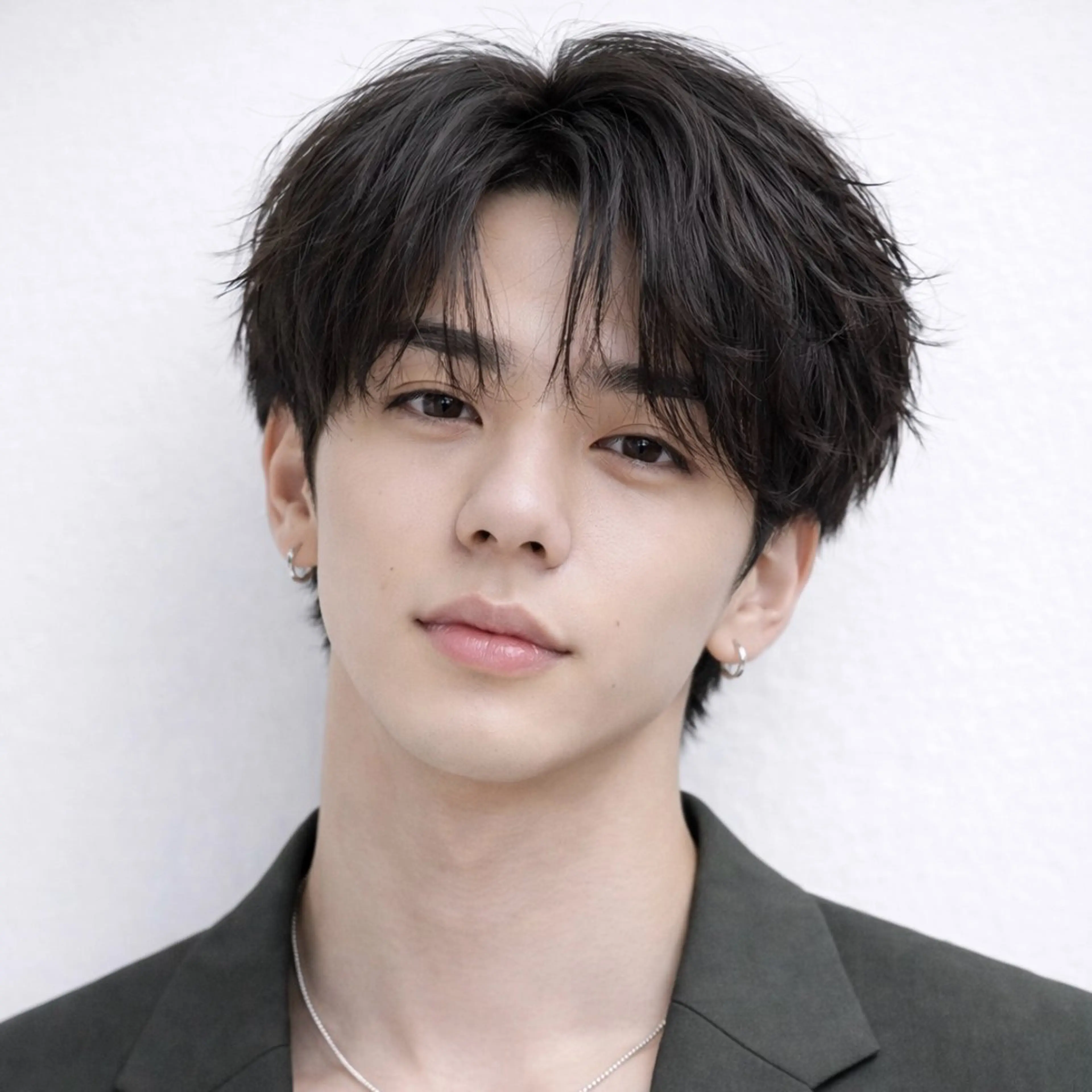 メンズ カット パーマ シャドウ/フェザー ニュアンスヘアメンズのヘアスタイル