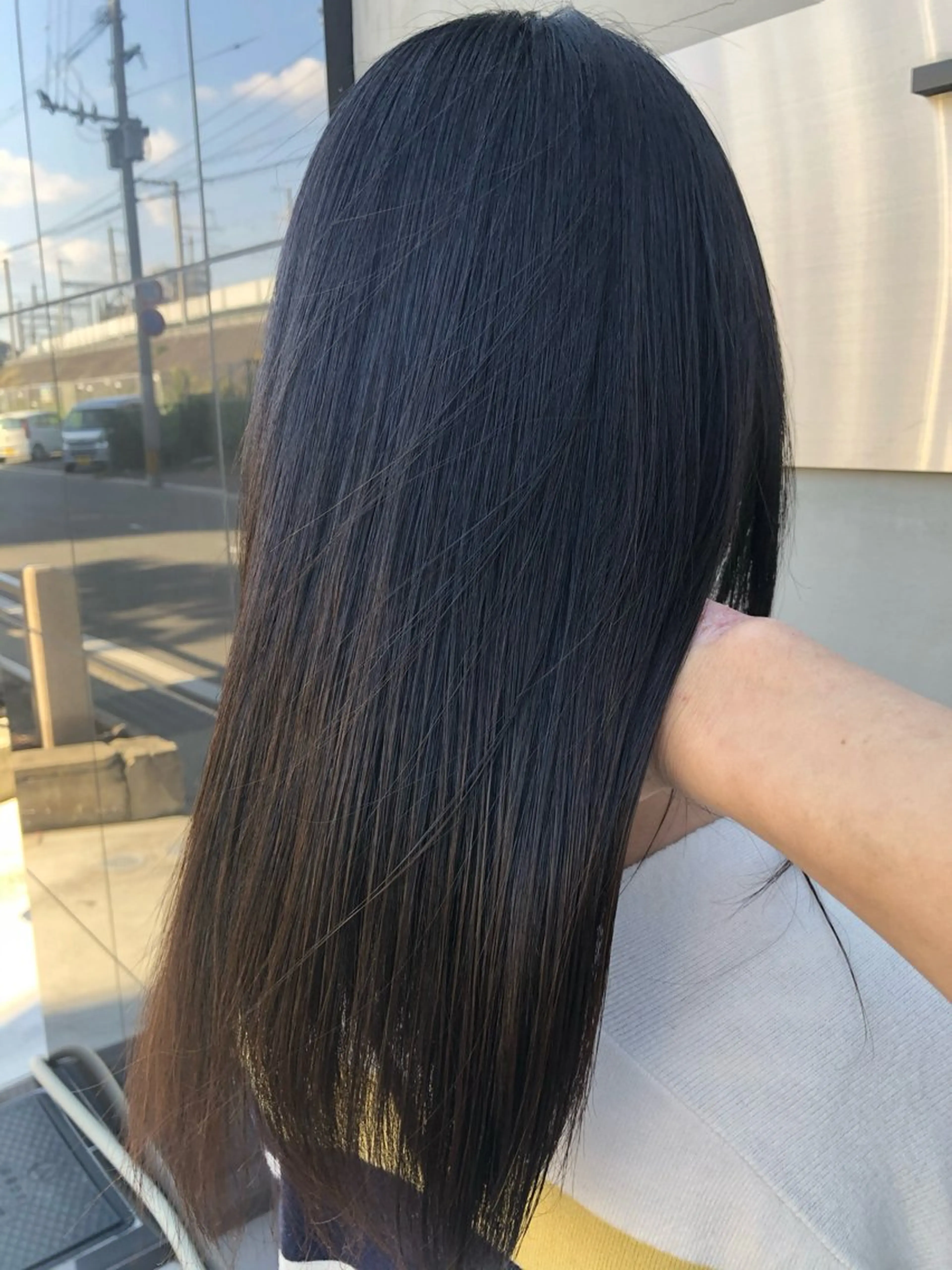 ロング カット 縮毛矯正 【髪質改善】 【酸性ストレート】のヘアスタイル