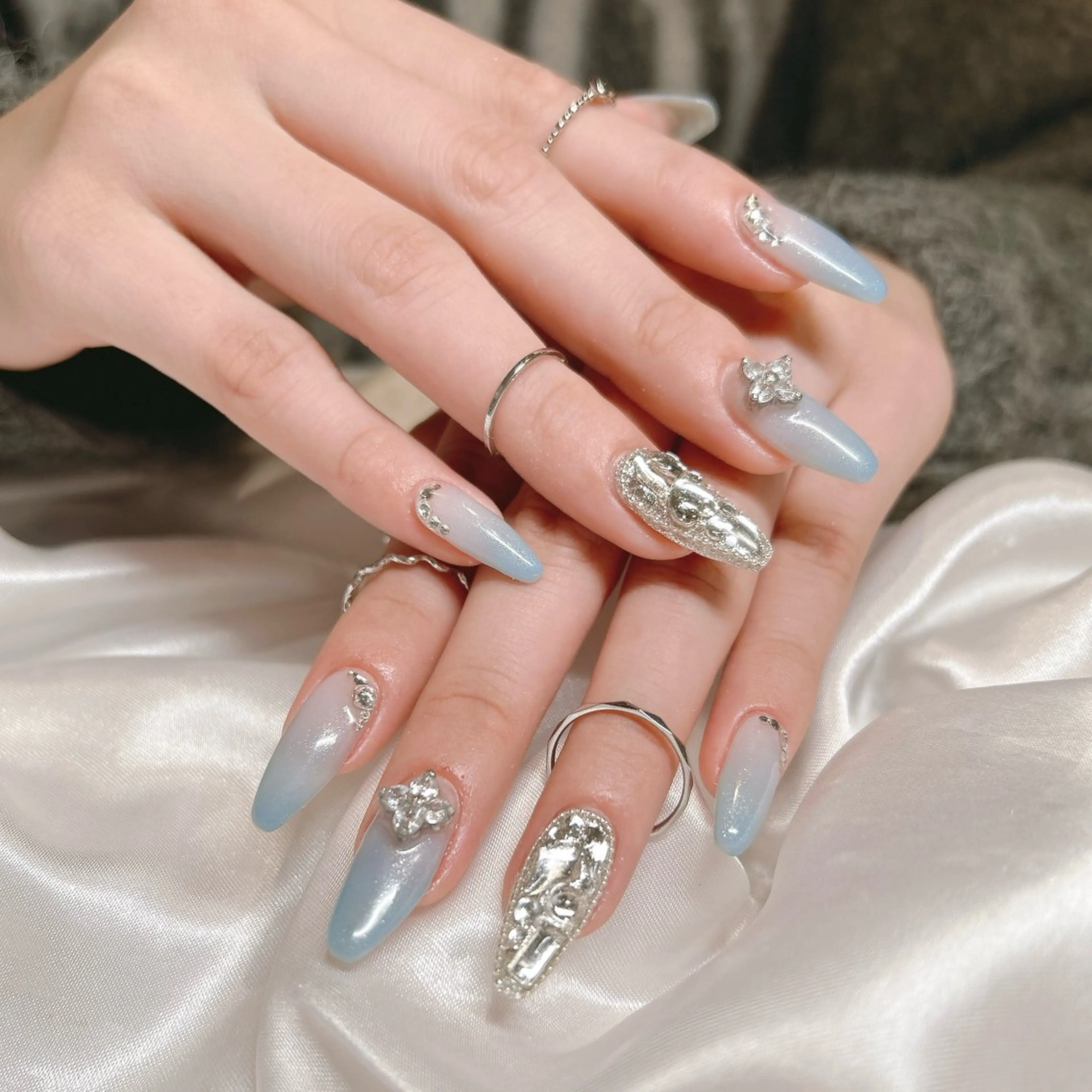 ネイル グラデーション ハンドネイル junna のぞいてねのネイルデザイン