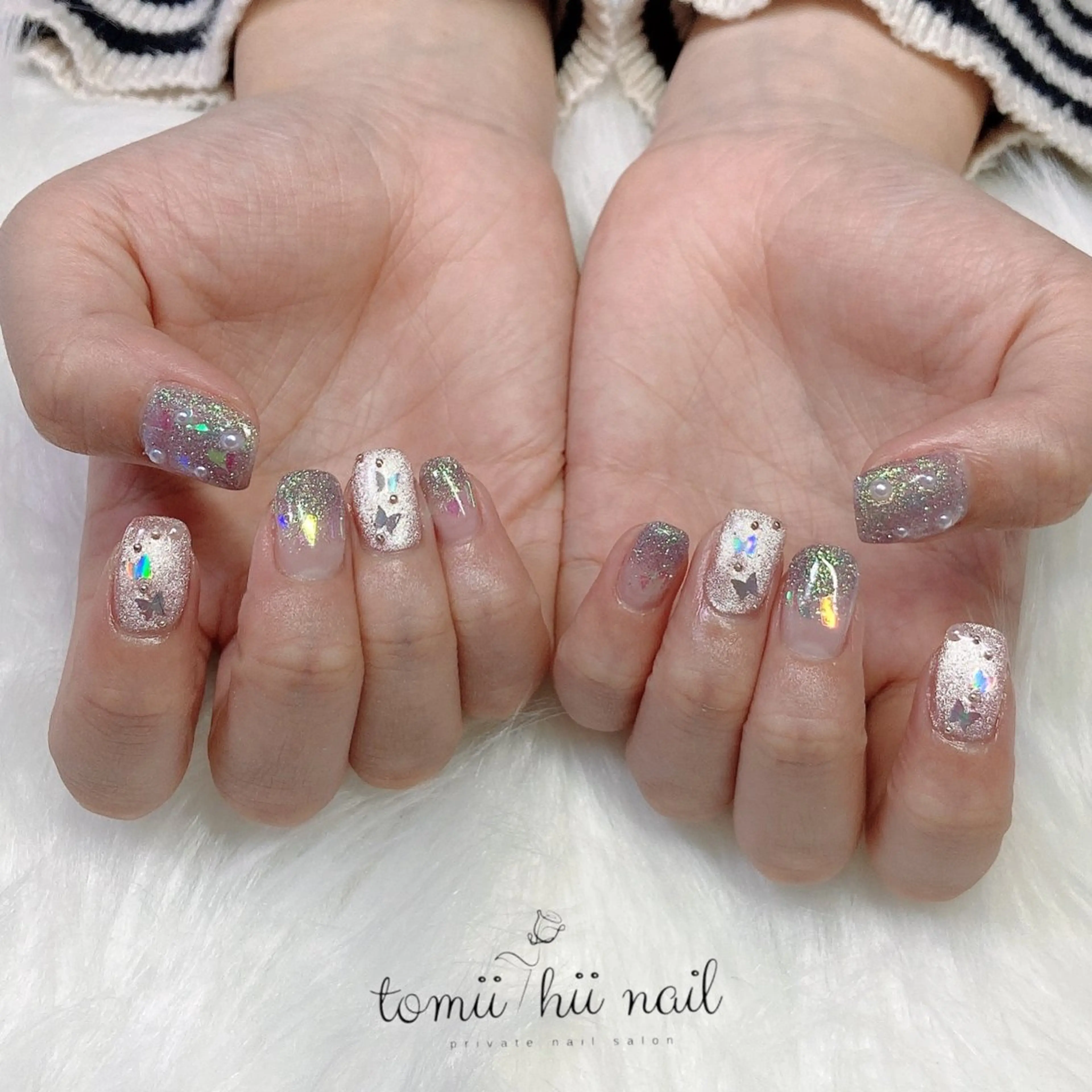 ネイル フラッシュネイル キラキラネイル マグネットネイル tomii-hii -nailのその他イメージ